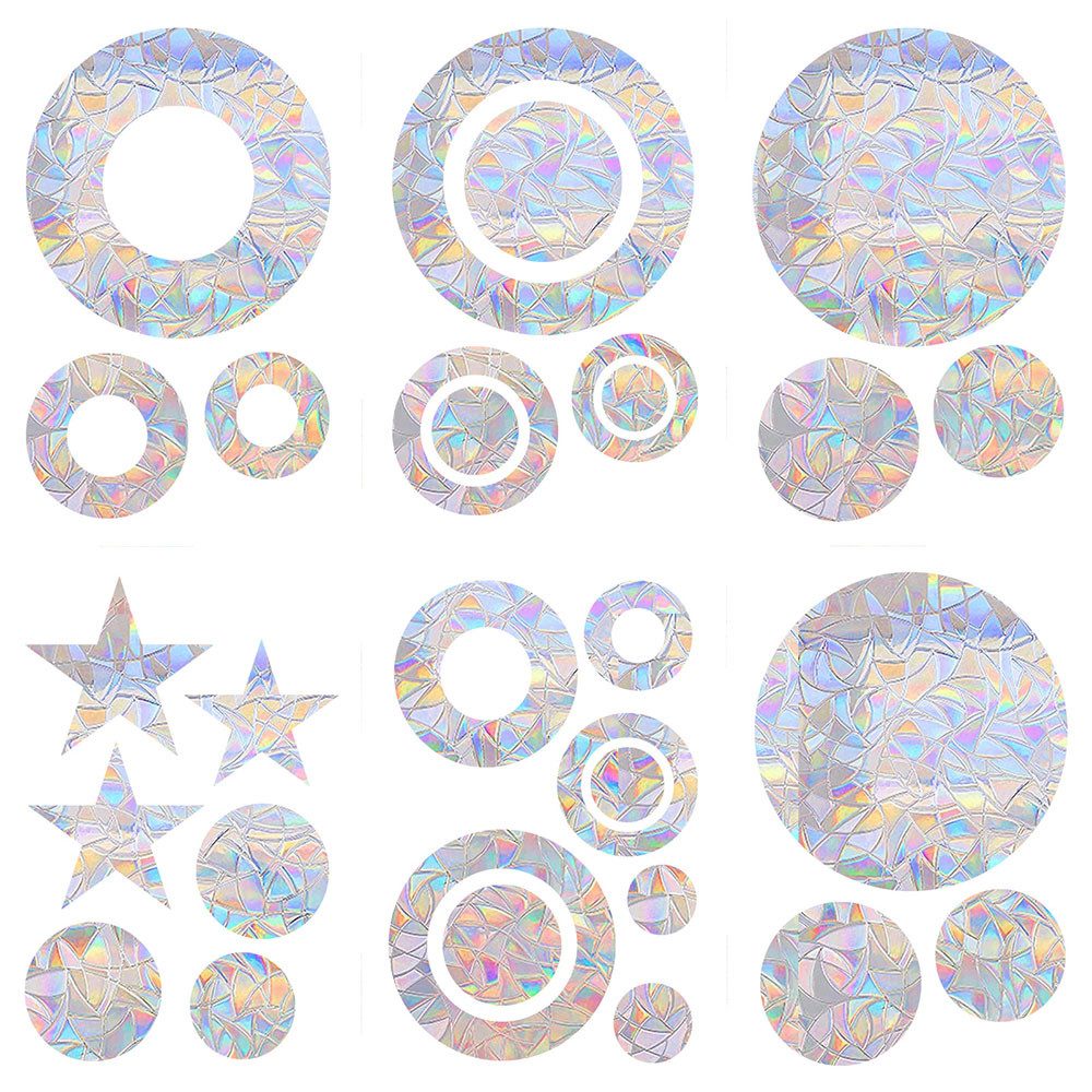TUWENA Aufkleber Regenbogen-Fensterfolien-Sonnenfänger-Aufkleber für Glasfenster, (39tlg)