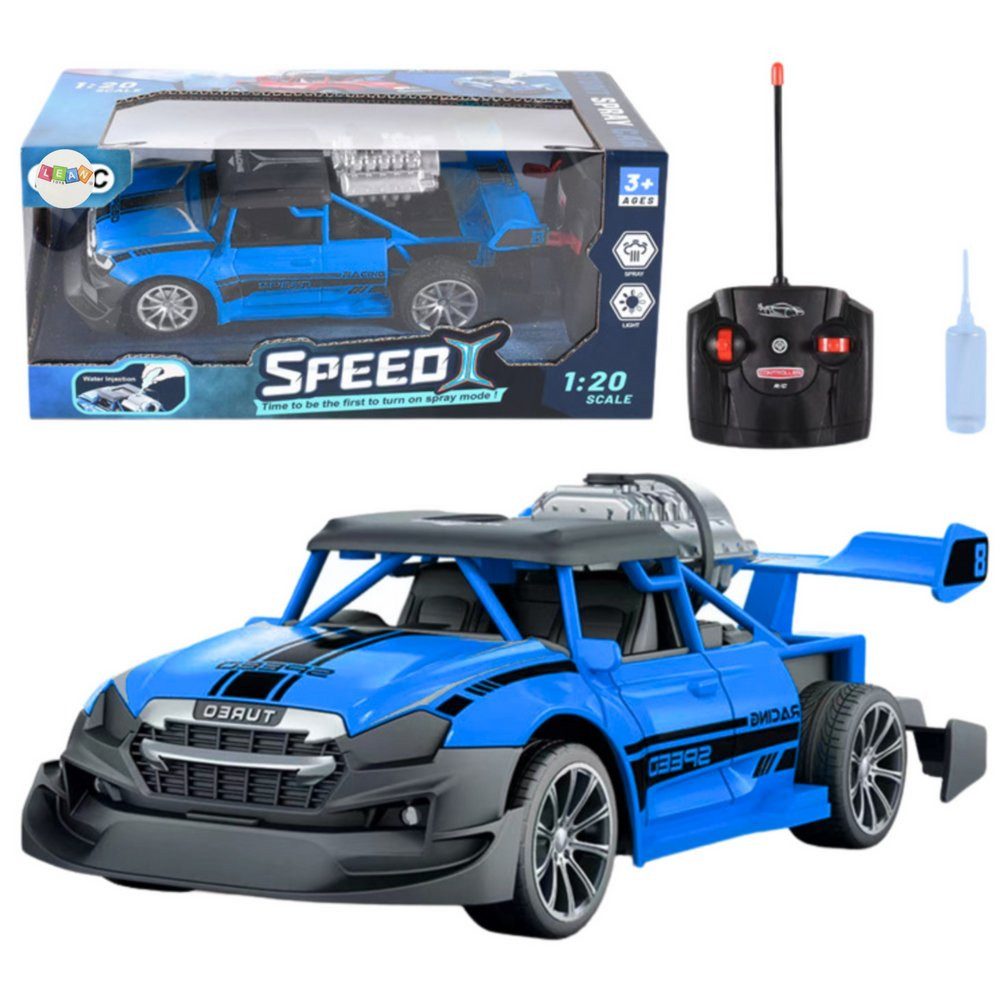 Wisam RC-Auto RC-Ferngesteuertes Auto 1:20 mit rauchigem Blaueffekt