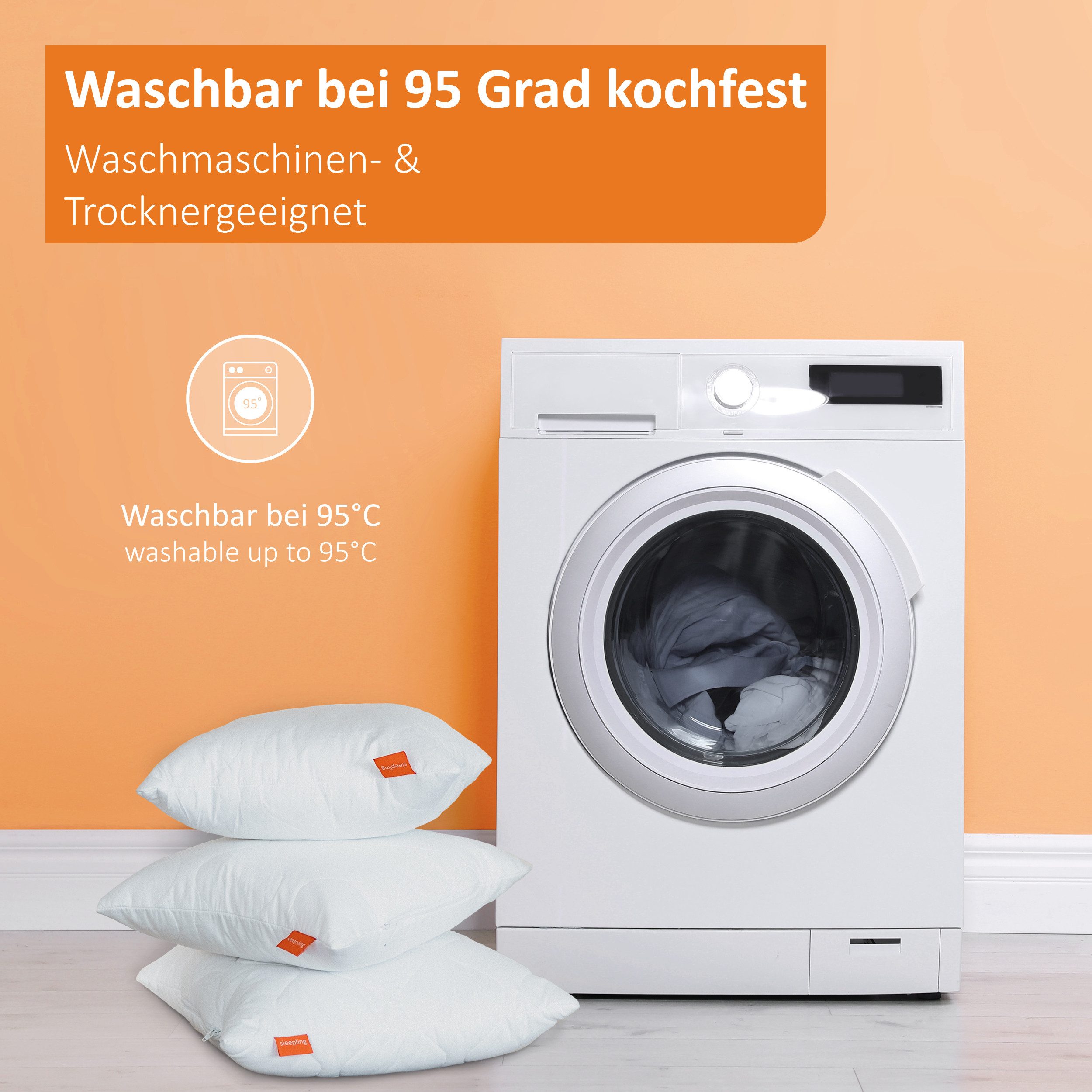 Matratzenauflage wasserdichtes Stecklaken sleepling, Betteinlage, Querauflage, milbendicht, urinundurchlässig, weiß