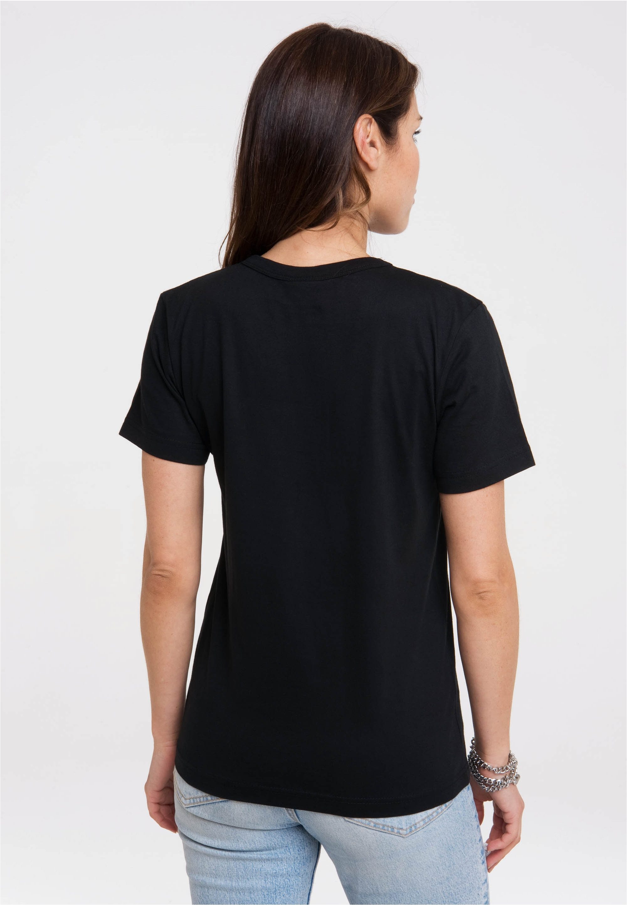 LOGOSHIRT T-Shirt Sesamstraße - Krümelmonster Mond mit coolem Print