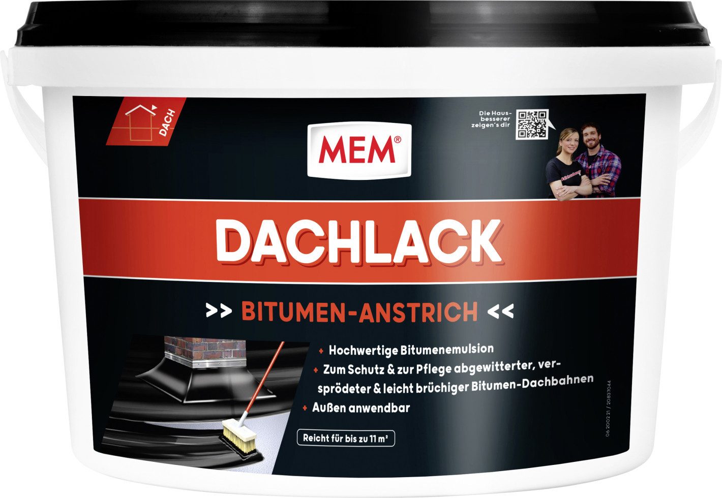 MEM Bauchemie Dichtungsband MEM Bitumen Dachlack 5 l – Bild 2 von 3