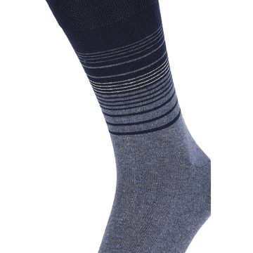 Chili Lifestyle Strümpfe Socken Streifen Design, 5 Paar, Damen, Herren, Schwarz, Grau