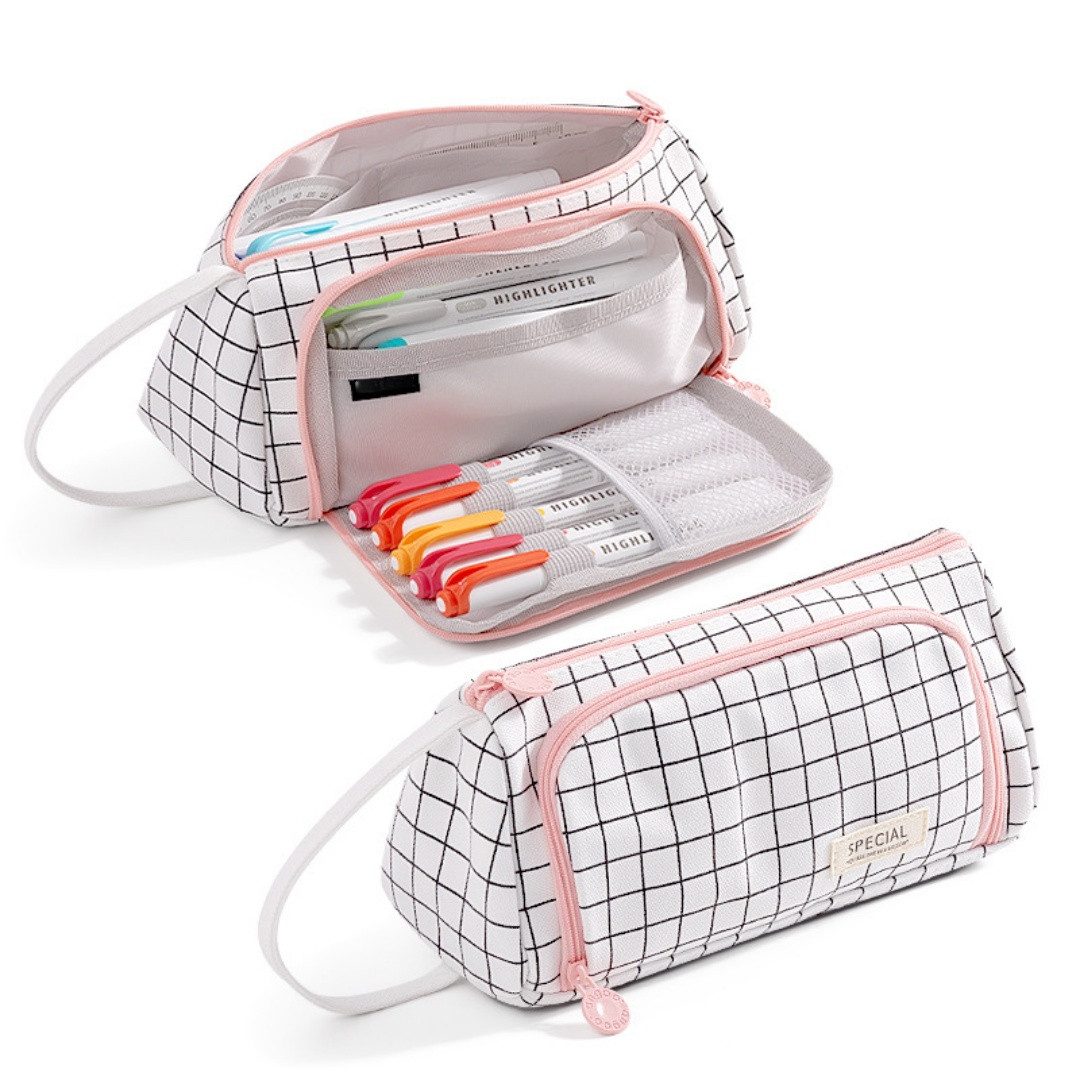 Diwzbyn Federmäppchen Federtasche,Große Kapazität Bleistift Tasche, Schule, Uni, Büro, Organizer für Teenager, Mädchen