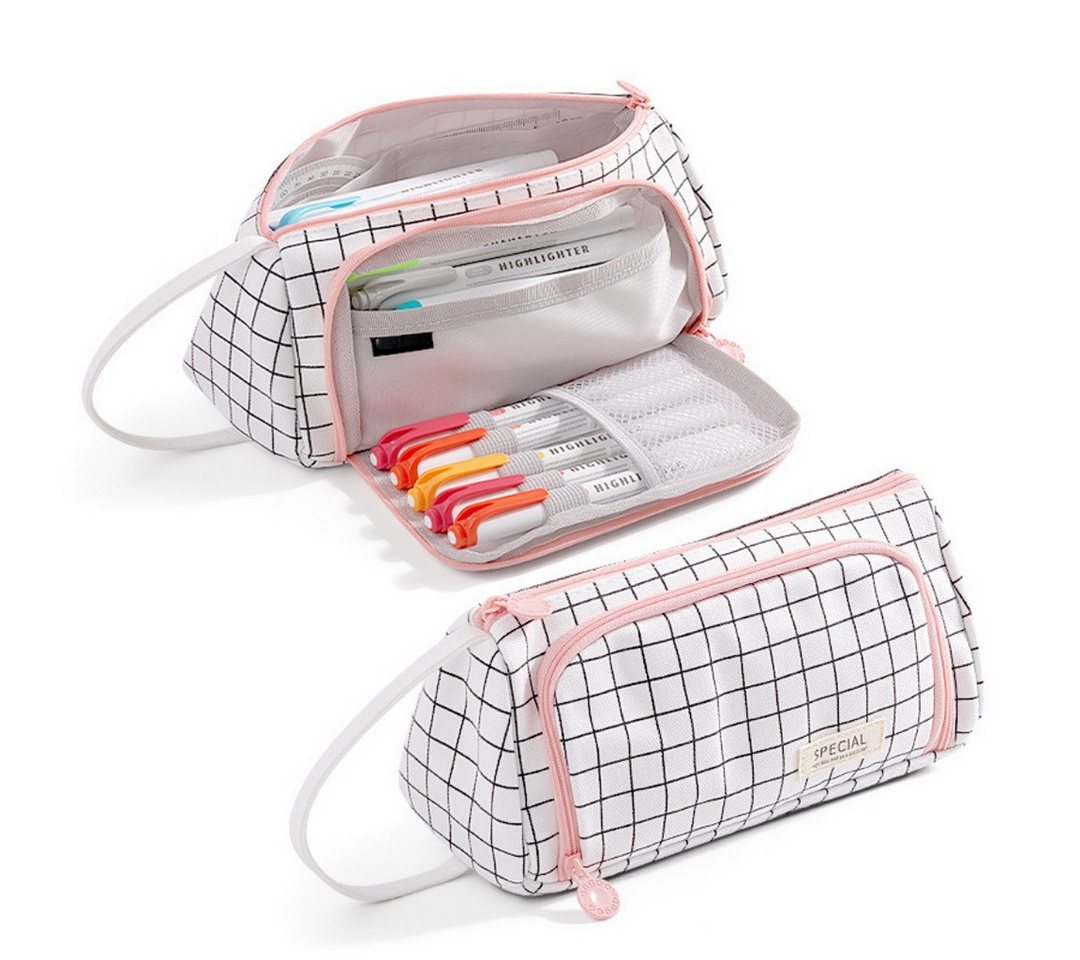 Diwzbyn Federmäppchen Federtasche,Große Kapazität Bleistift Tasche, Schule, Uni, Büro, Organizer für Teenager, Mädchen