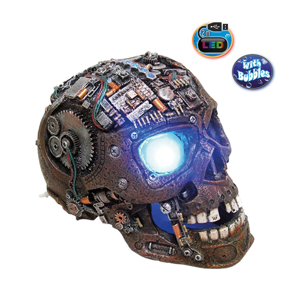Nobby LED Aquariumleuchte "CYBORG SCHÄDEL" mit LED