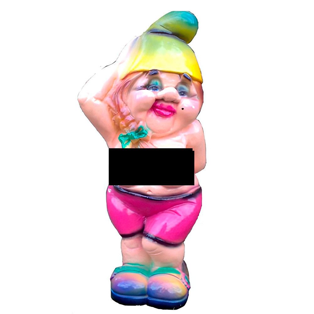 JVmoebel Gartenzwerg Garten Haus Dekoration Figur Statue Скульптуры Фигурки Zwerg, (Skulptur M33-39cm), Made in Europa