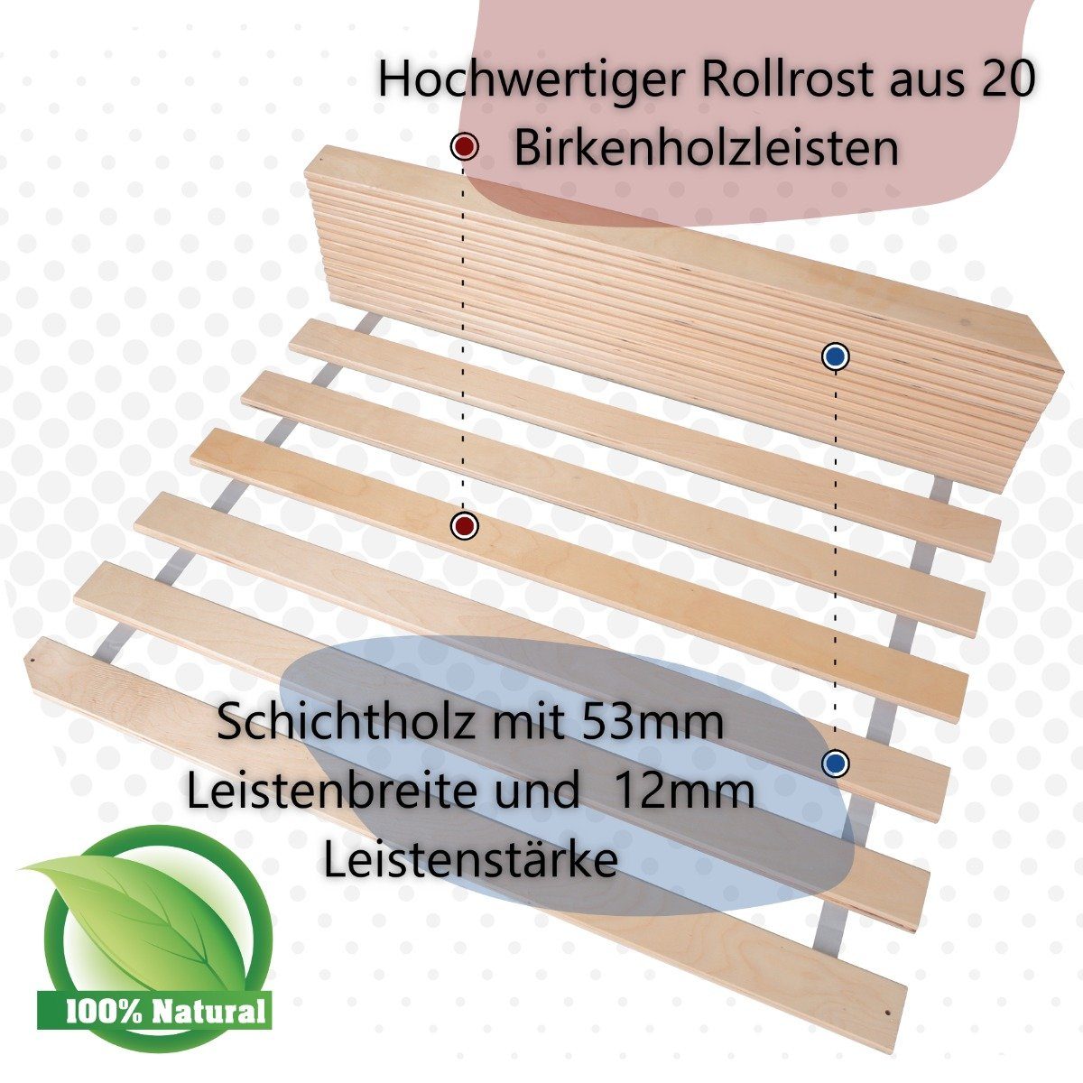 Rollrost Rollrost Birkenholz Lattenrost Belastbar bis günstig online kaufen