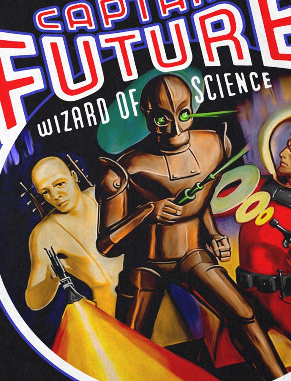 style3 T-Shirt Cpt Future Wizard of Science raumschiff captain the big bang theory