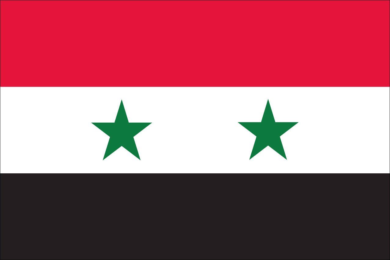 flaggenmeer Flagge Flagge Syrien 110 g/m² Querformat