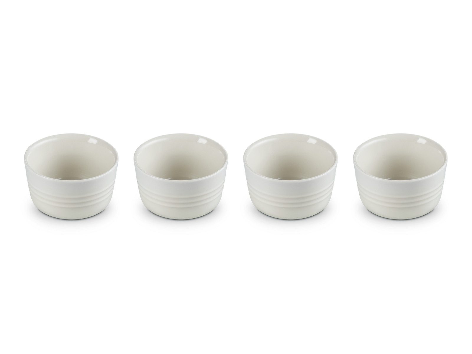 LE CREUSET Auflaufform Mini Förmchen 0,1l Set 4tlg meringue, Steinzeug