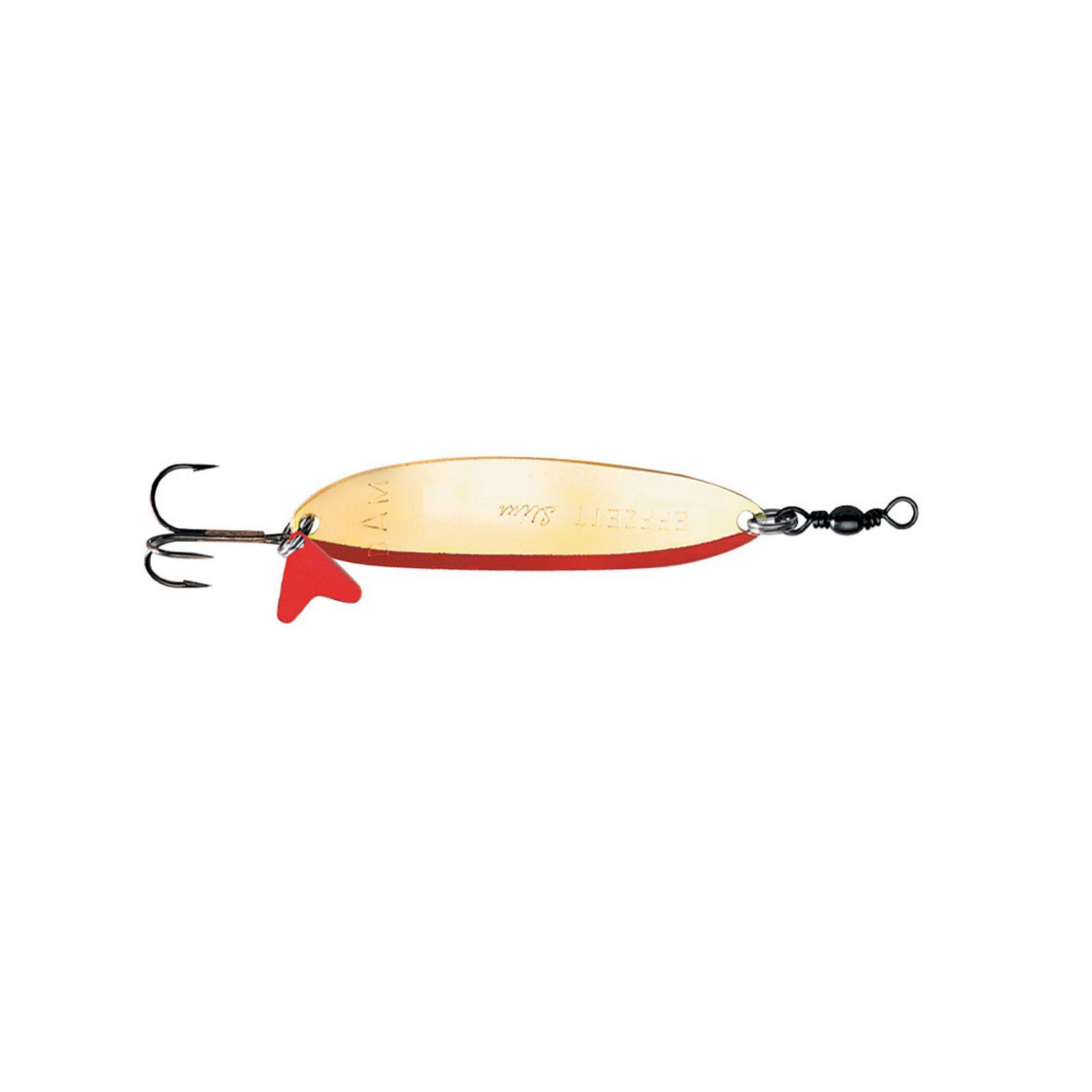 Effzett DAM Silber/Gold Slim Blinker DAM 8g Kunstköder, Standard Fishing