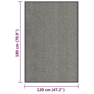 Fußmatte getuftet 120x180 cm Hellbraun, furnicato, Rechteckig