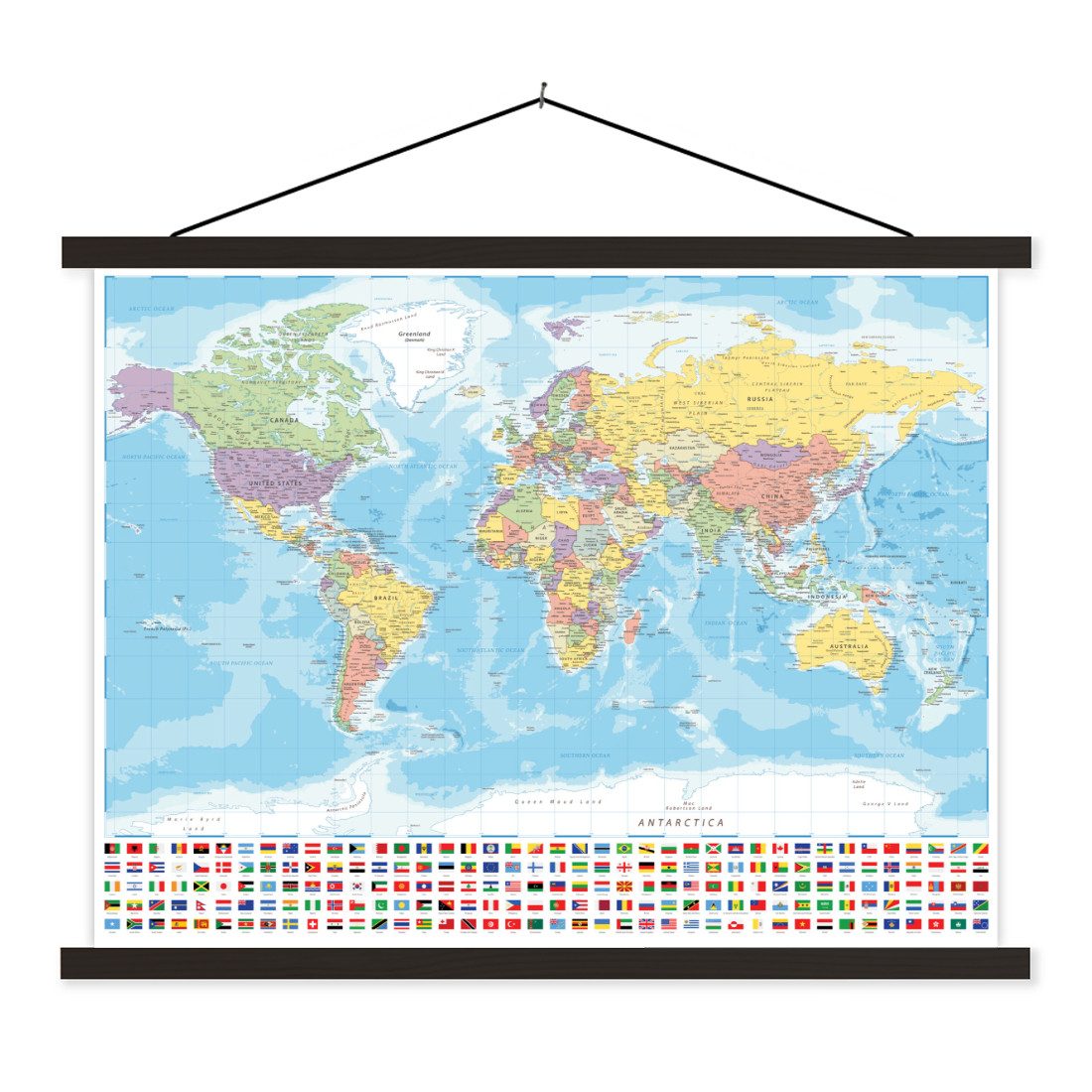 MuchoWow Poster Welt - Karte - günstig online kaufen