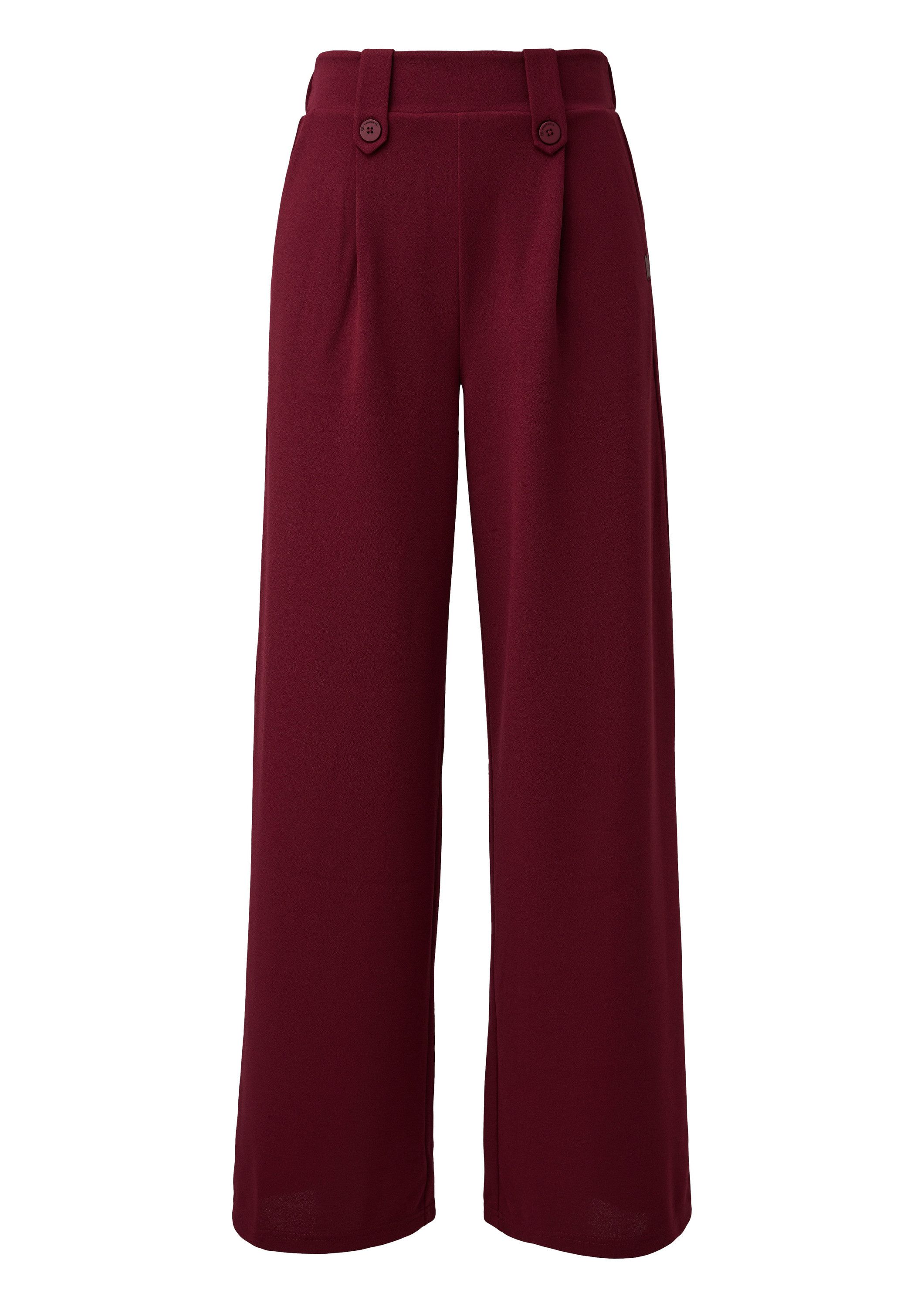 QS Chinos Hose Wide-Leg Hose aus günstig online kaufen