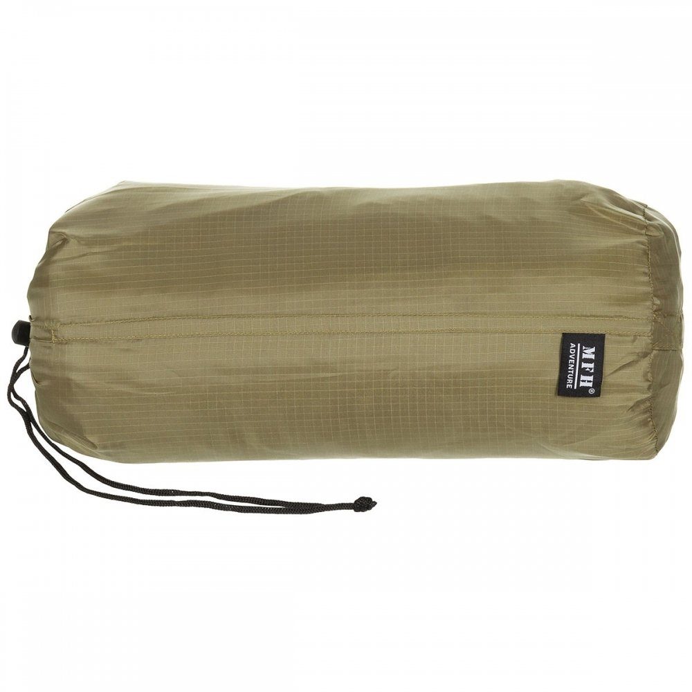 coyote (Steppdecke), tan, Liner MFH, Poncho cm, ca. 210 Befestigungsbändern Outdoordecke 150 x