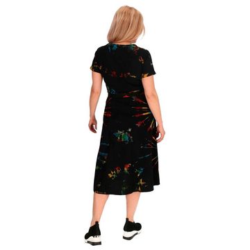 KUNST UND MAGIE Latzhose Kleid Batik Sommerkleid Baumwoll Kleid Boho Ibiza Hippie Tie Dye