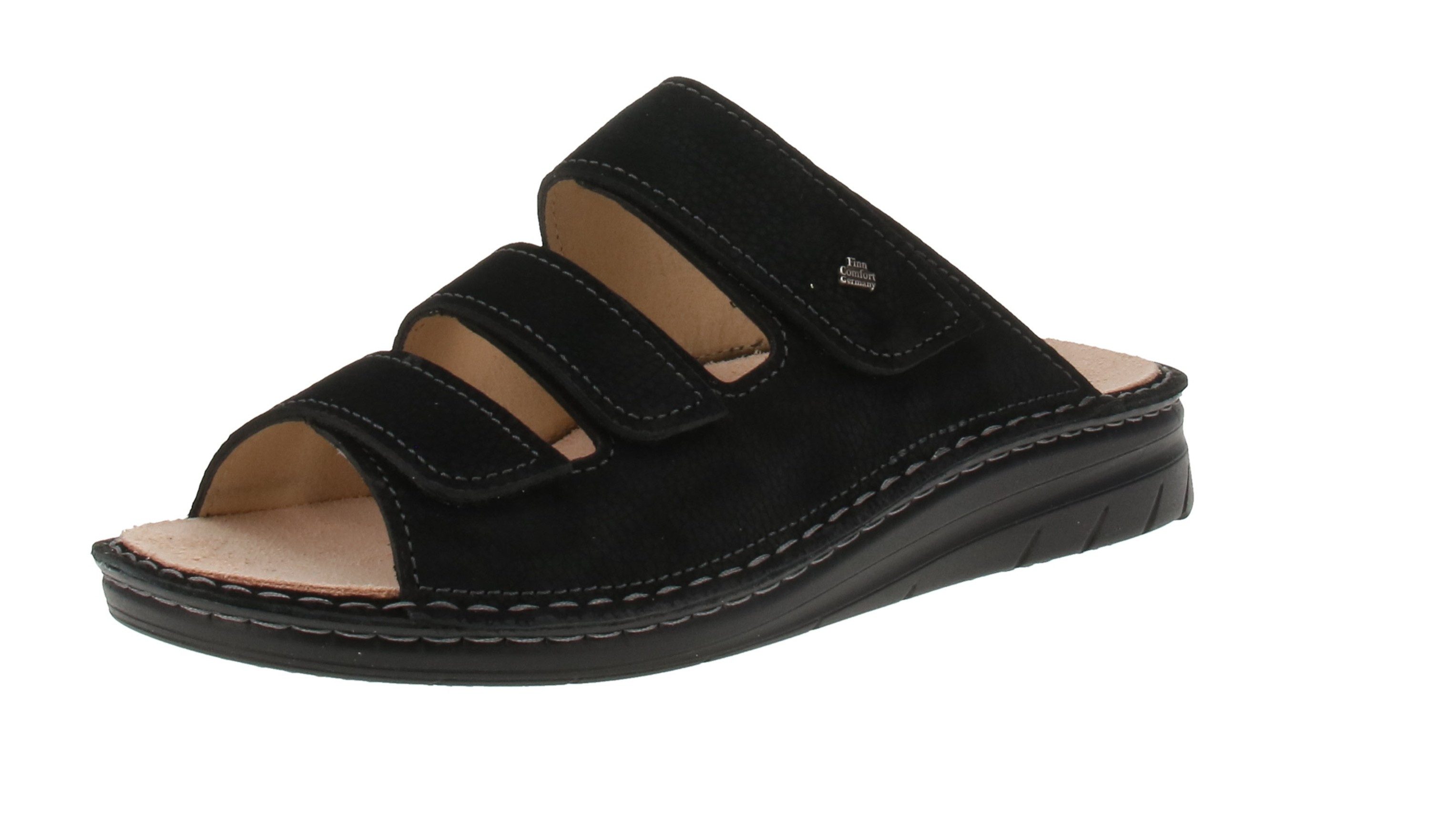 Finn Comfort 01455-049393 Mataro - Herren Pantolette - Black Sandale