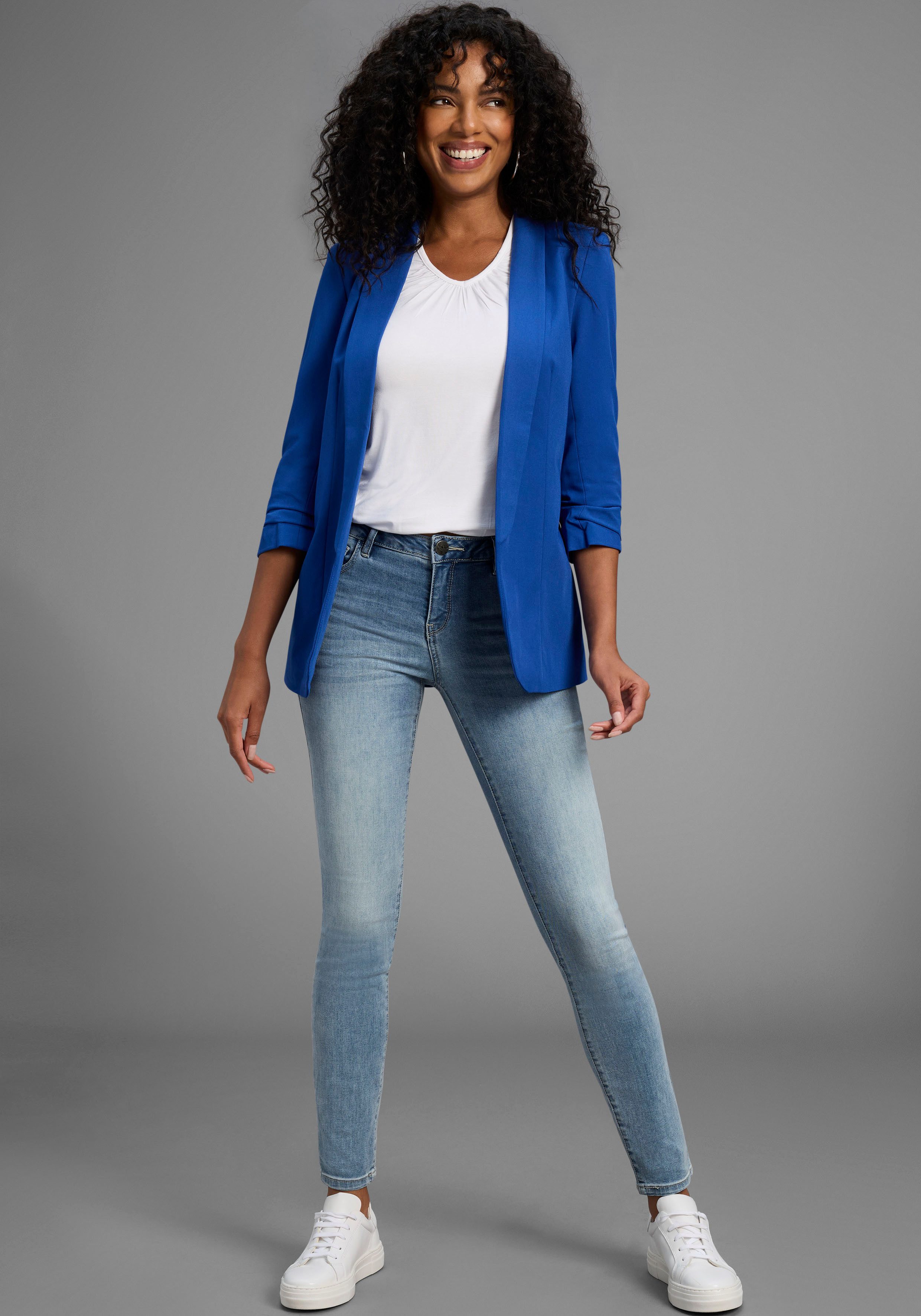 Arizona Skinny-fit-Jeans Ultra-Stretch extra-enger Beinverlauf, normale Leibhöhe, mit Eingrifftaschen – Bild 4 von 5
