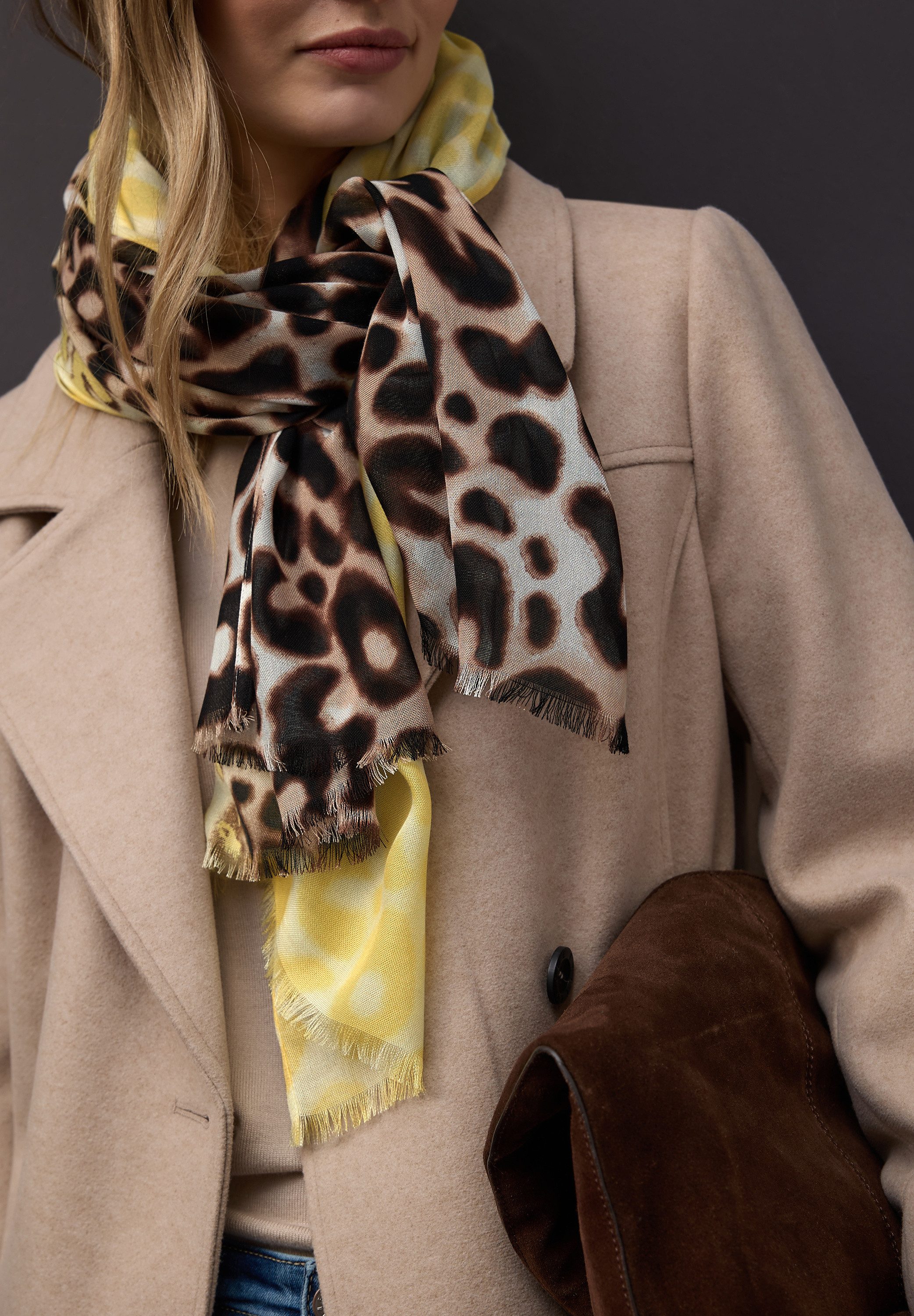 STREET ONE Schal, mit Leopardenprint