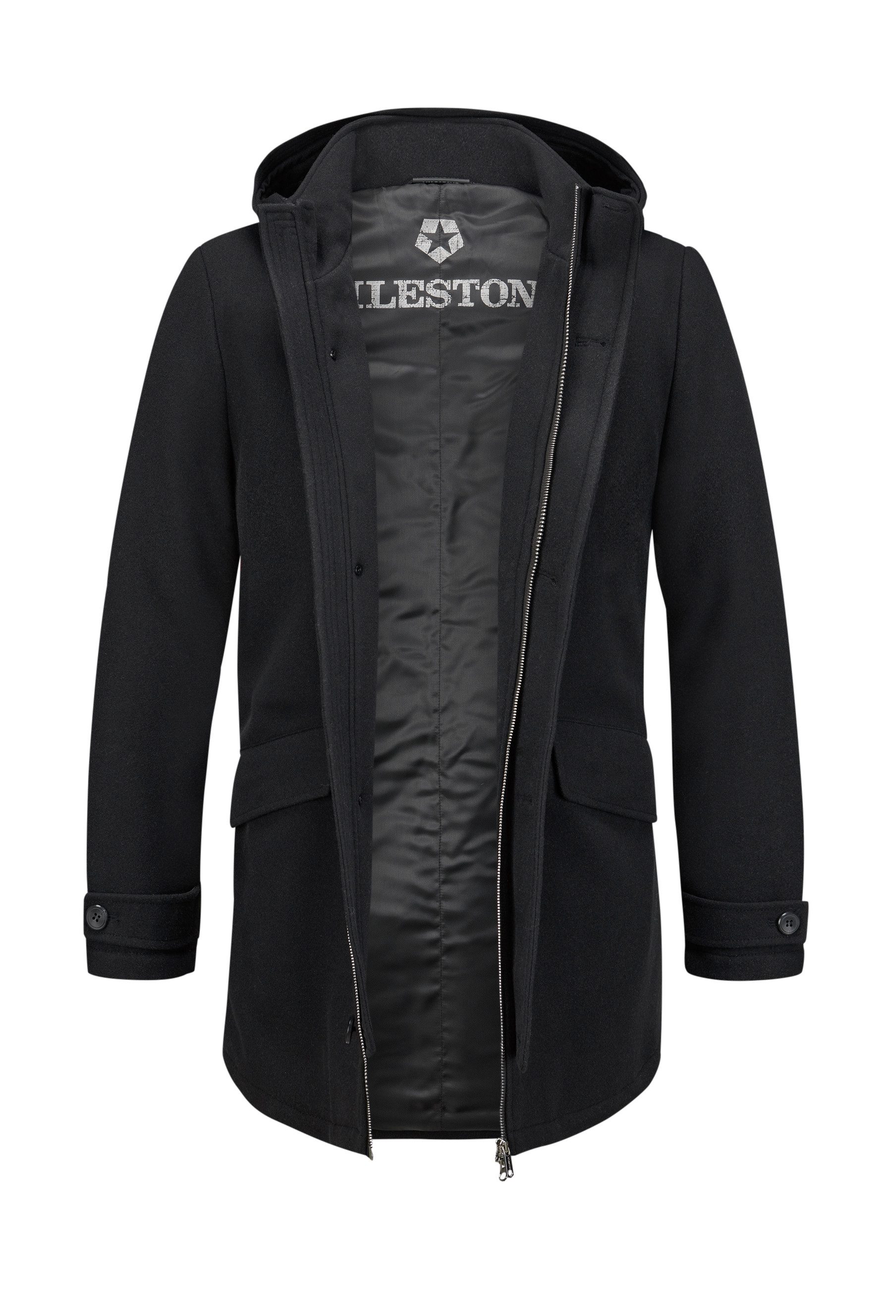 Milestone Parka MSAshton aus elastischer Jersey-Wollmischung mit moderner Passform