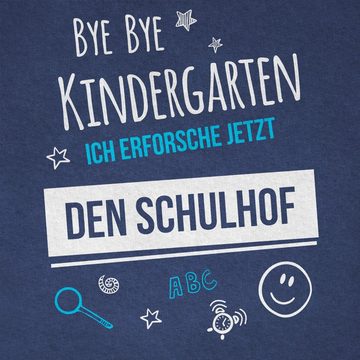Shirtracer T-Shirt Bye Bye Kindergarten Einschulung Schulhof Einschulung Junge Schulanfang Geschenke