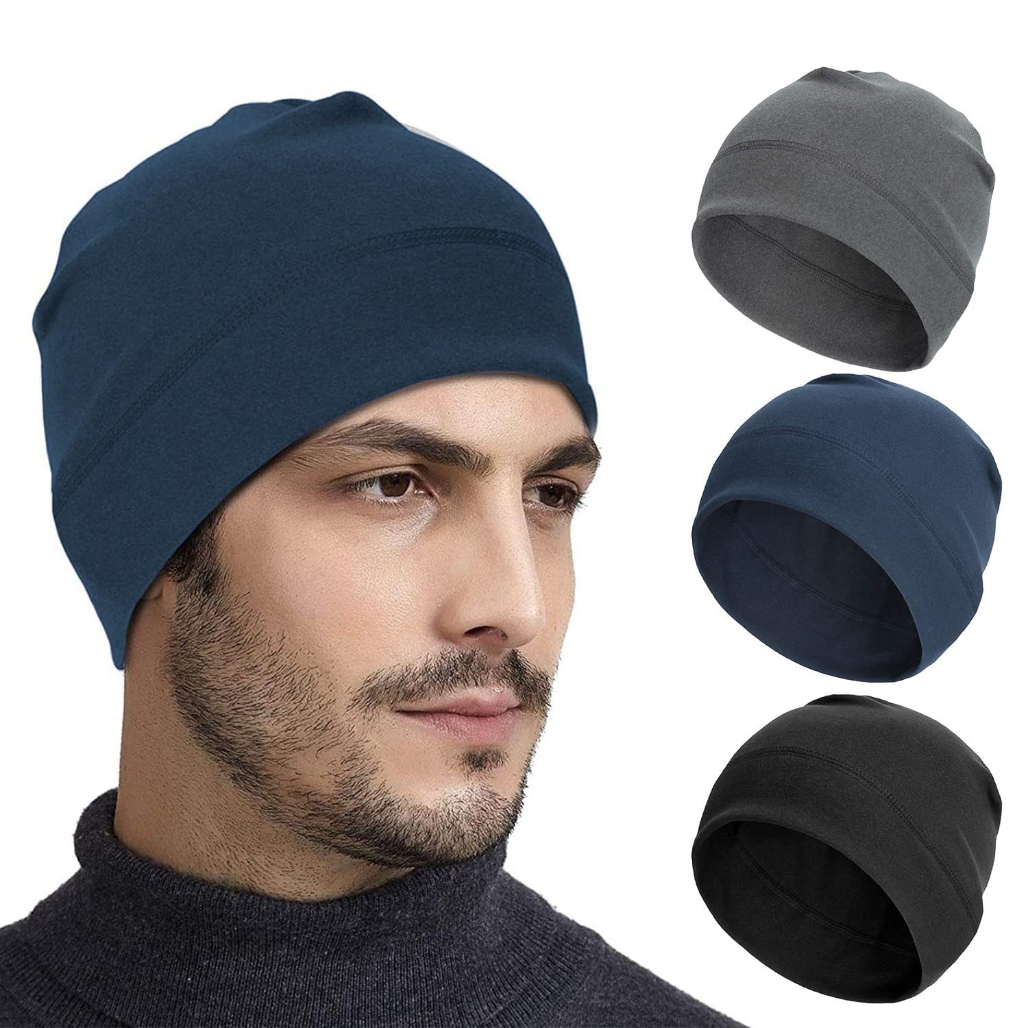 FOUORTUNATE-BEE Strickmütze 3er-Set Outdoor-Fleece-Mützen für warme Wintert günstig online kaufen