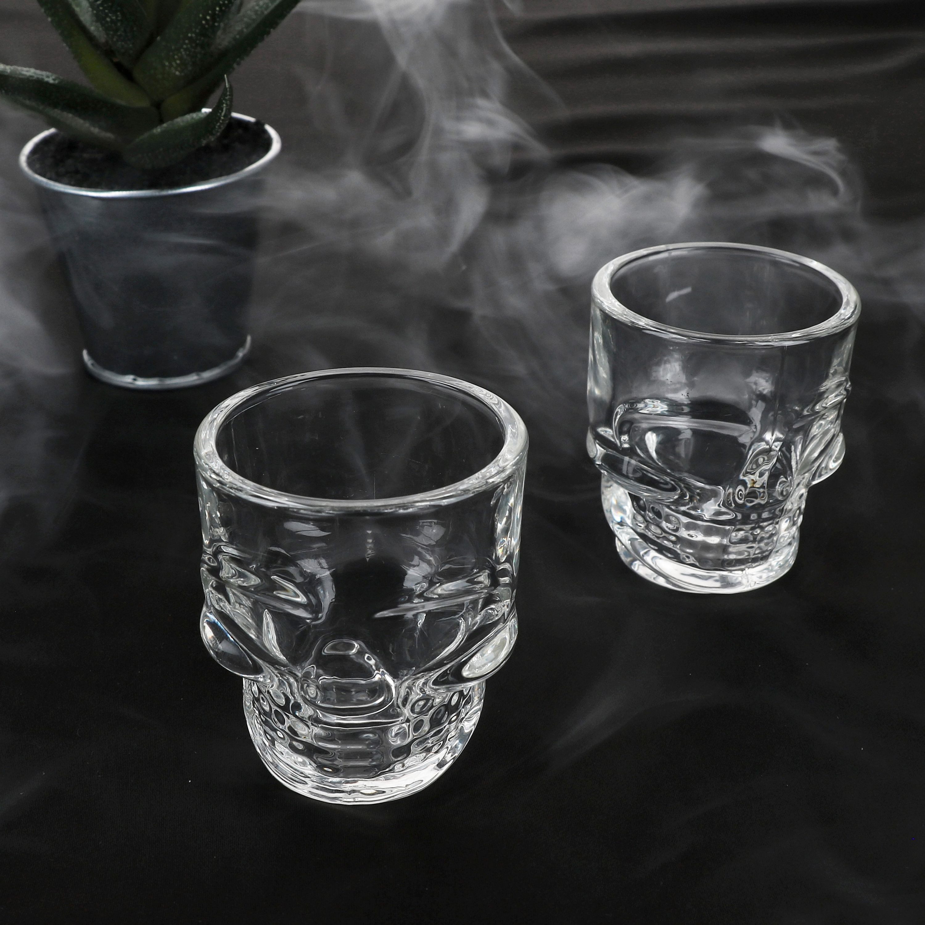 MamboCat Schnapsglas MamboCat 6x Totenkopf Schnapsgläser 5cl Shotgläser Likör Party Bar, Glas – Bild 5 von 5