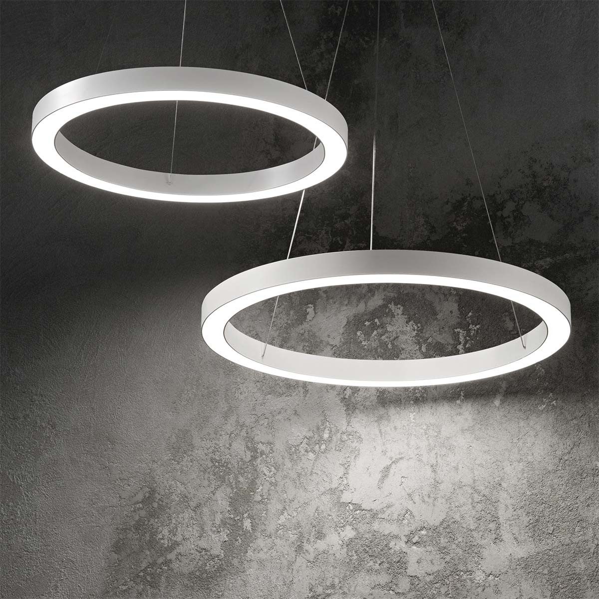 Ideal Lux Pendelleuchte Ideal Lux Oracle SP Pendelleuchte, Schwarz, Ø: 50 cm, LED fest integriert, Hängeleuchte