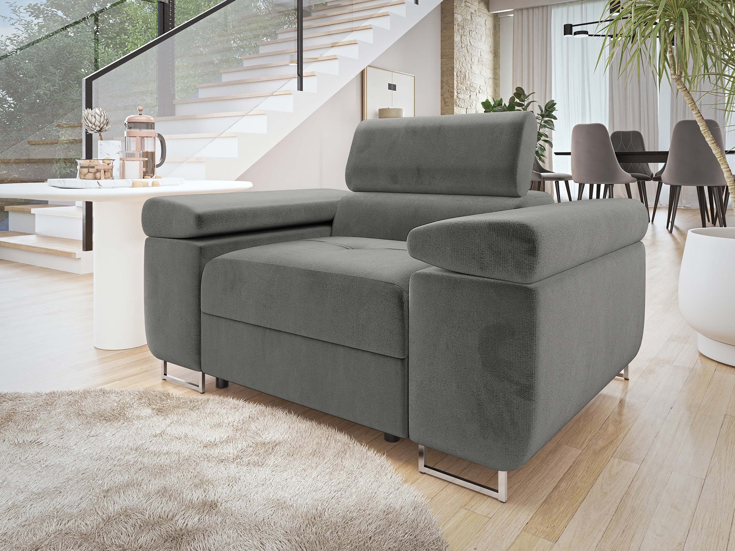 MIRJAN24 Sessel Torezio, Einstellbare Kopfstützen, 134x102x70-90 günstig online kaufen