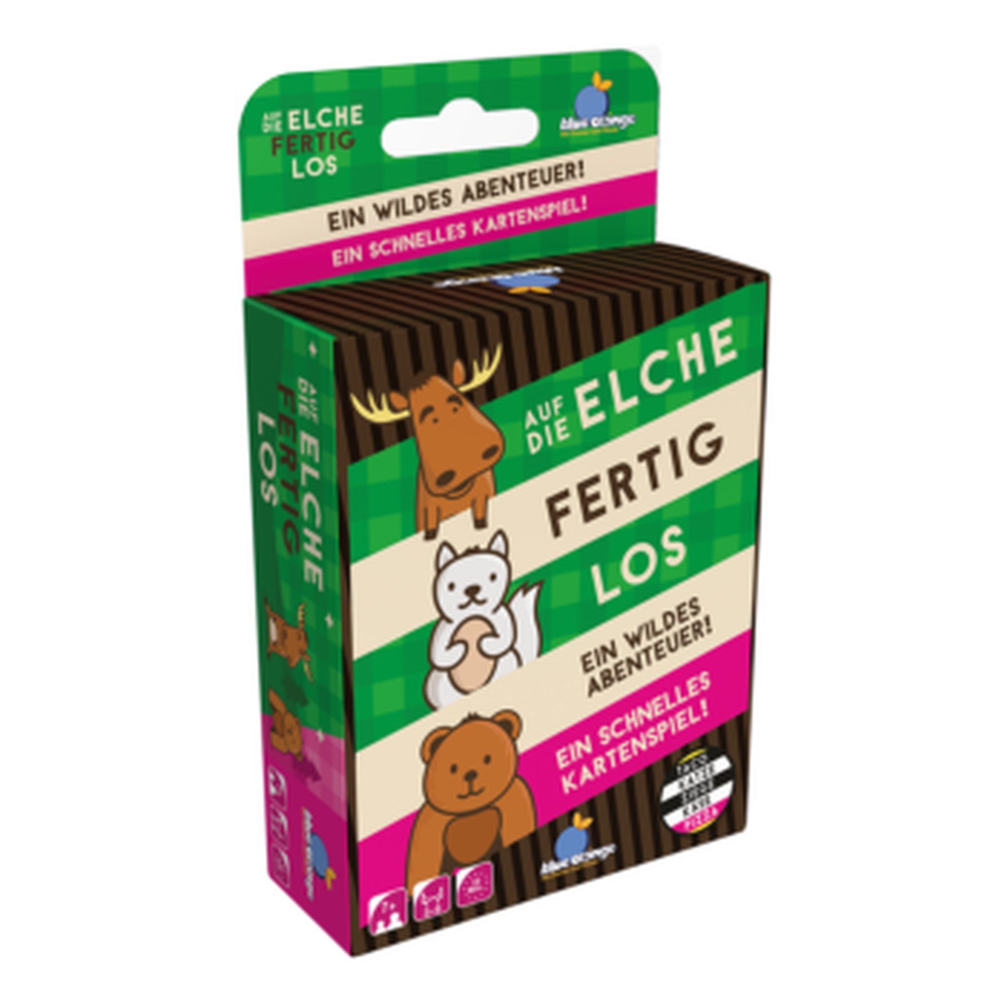 Asmodee Spiel Auf die Elche fertig los - Rasantes Reaktionsspiel