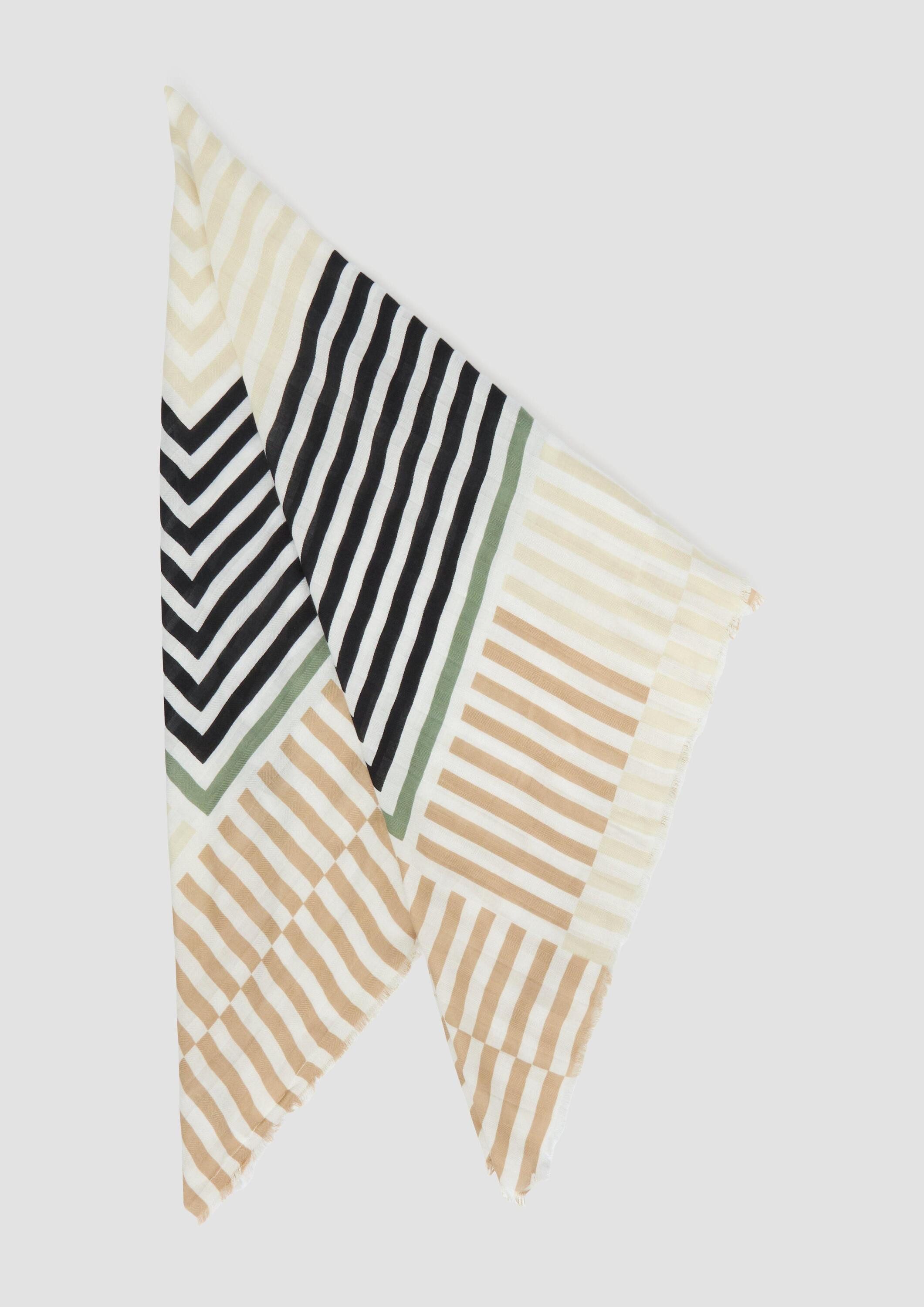 s.Oliver Schal Schal, Lässiger quadratischer Schal aus Viskosemix günstig online kaufen