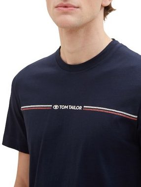 TOM TAILOR T-Shirt mit Logofrontprint