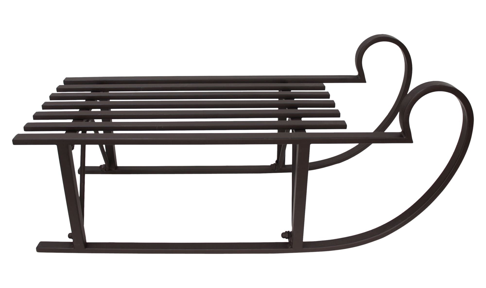 Dekoleidenschaft Weihnachtsfigur großer Schlitten "Klassik" Metall günstig online kaufen