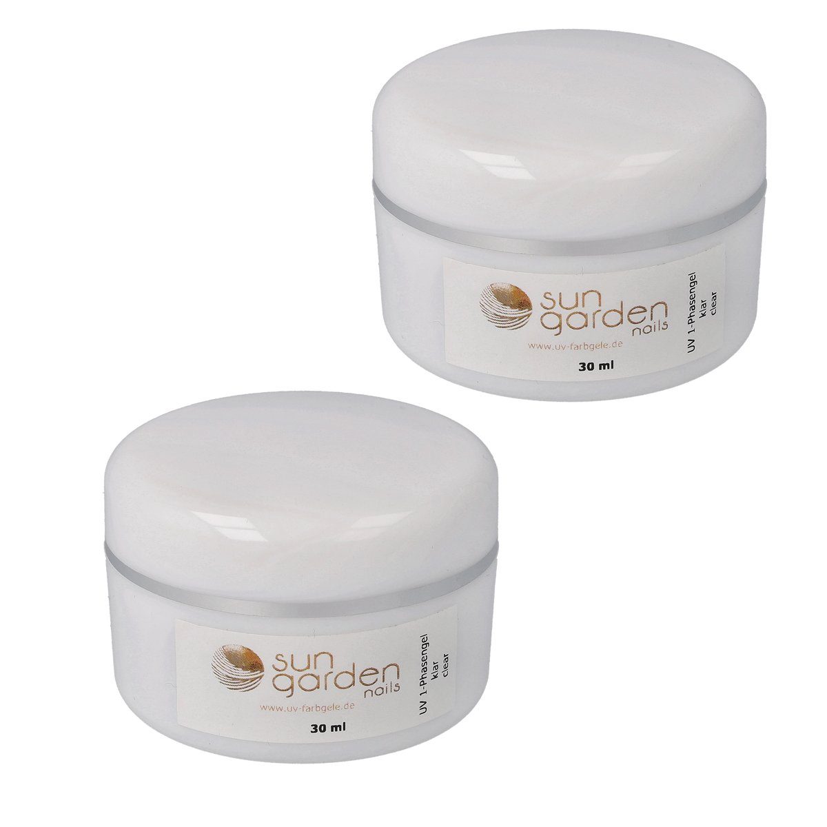 Sun Garden Nails UV-Gel 2 x 30 ml UV 1-Phasengel Allround Gel klar