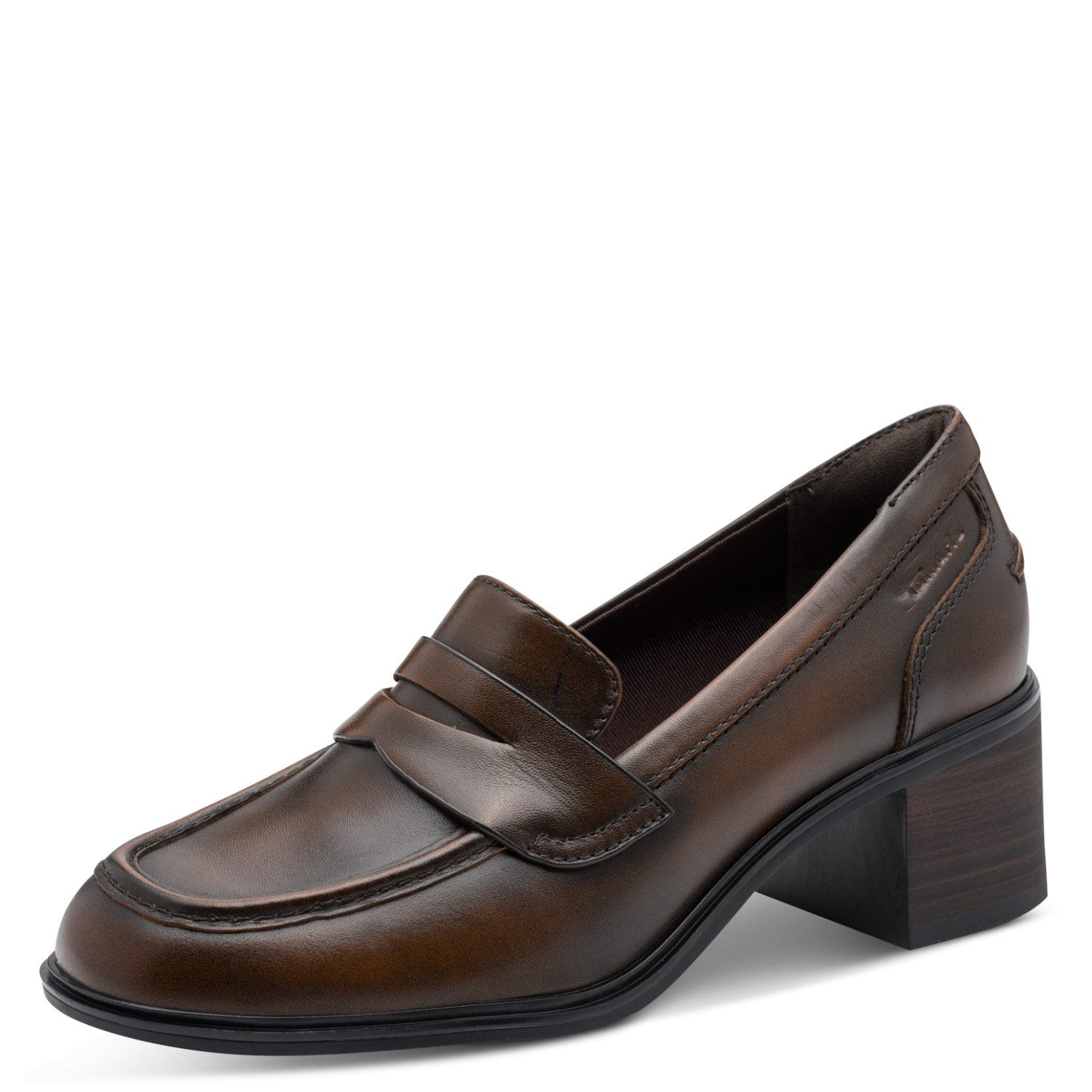 Tamaris Loafer Blockabsatz, Slipper, Loafer mit modischem Zierriegel