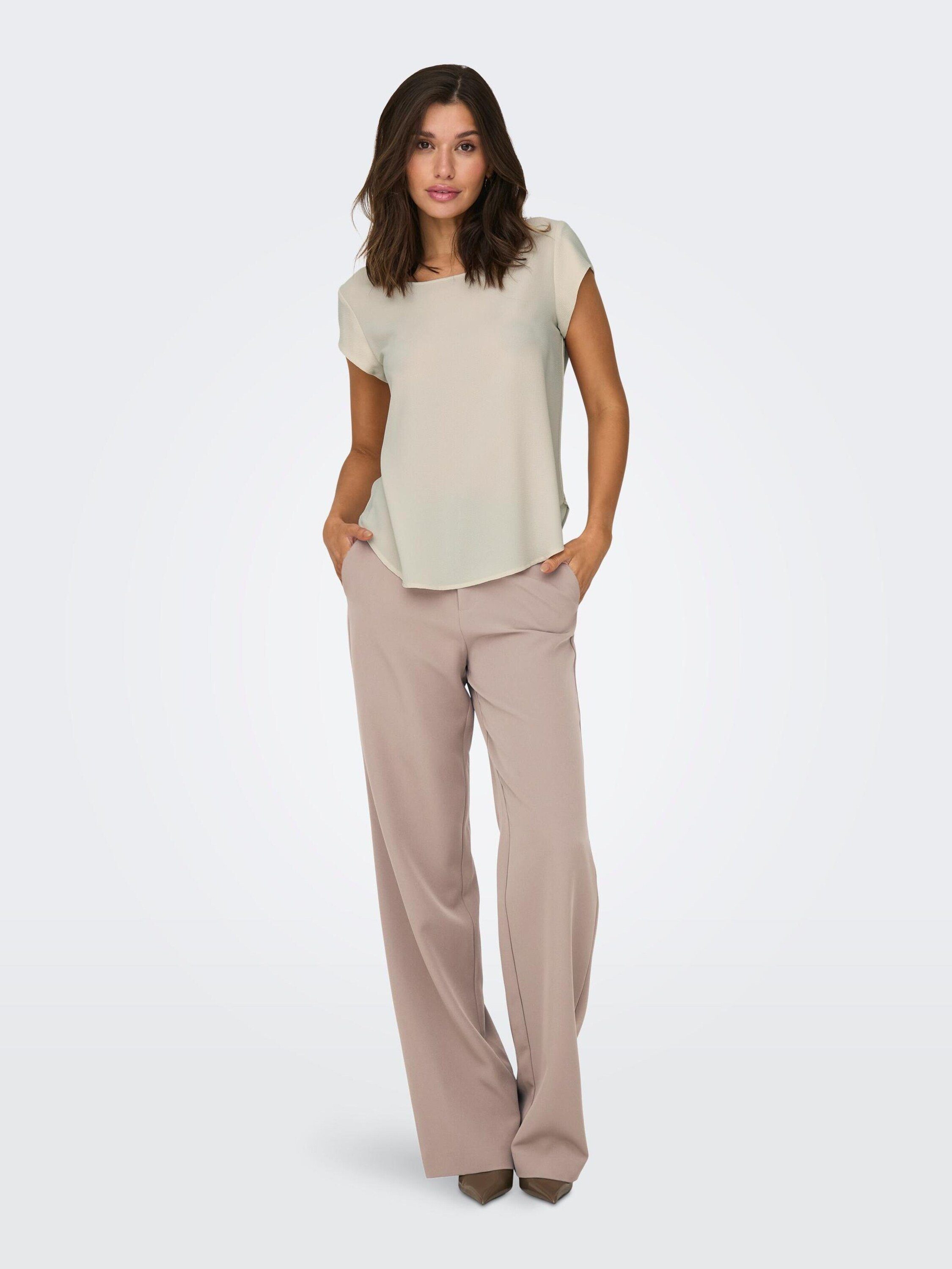 ONLY Kurzarmbluse ONLVic (1-tlg) Plain/ohne Details günstig online kaufen