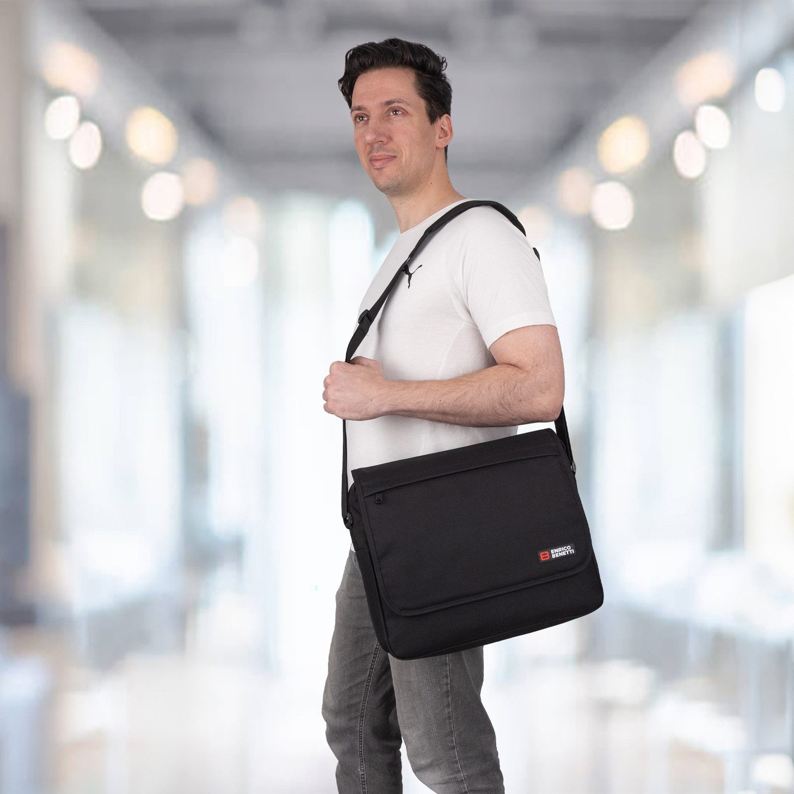 EAAKIE Umhängetasche Enrico Benetti Arbeitstasche Umhängetasche Messenger Herrentasche, als Schultertasche, Umhängetasche tragbar