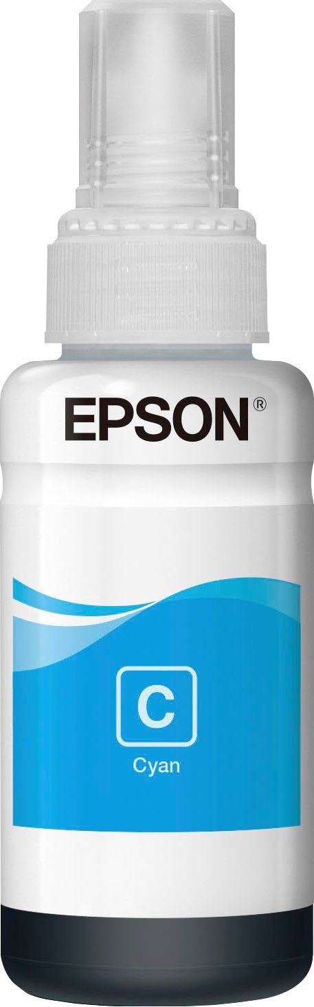 Epson Nachfülltinte 664 1x, original EPSON, cyan) (für Nachfülltinte T6642