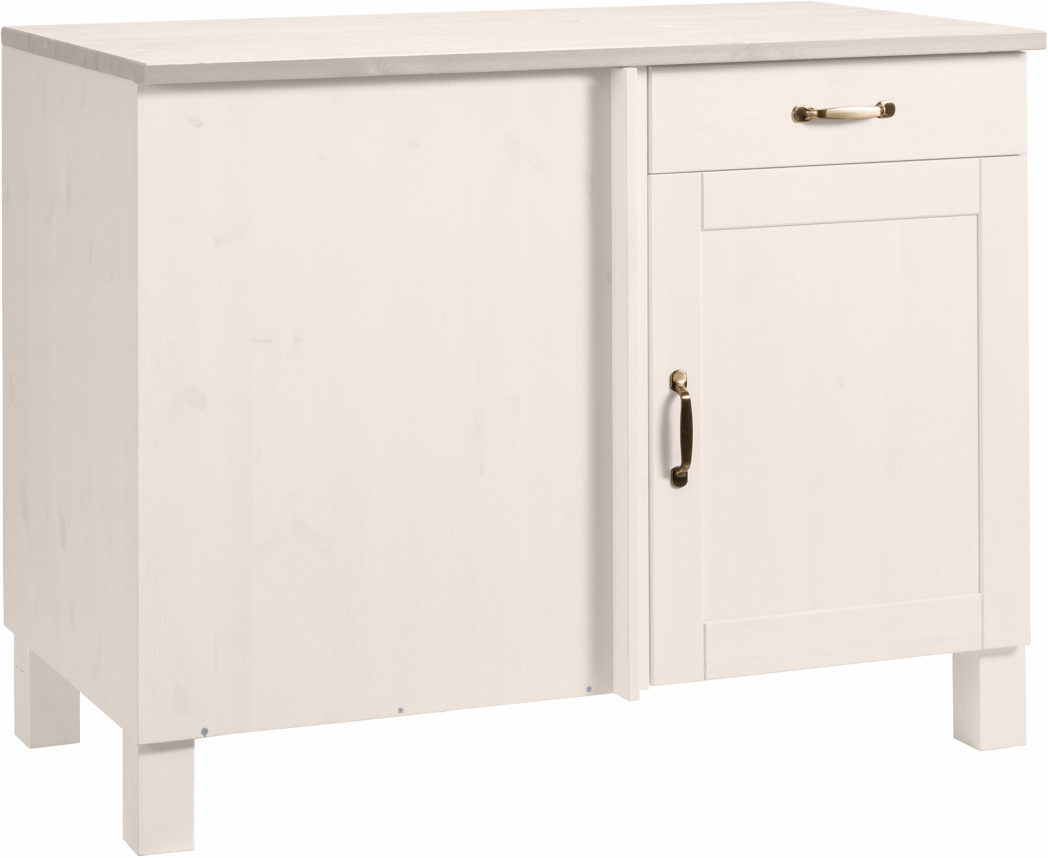 Home affaire Eckunterschrank "Alby" Breite 110 cm, 1 Tür und 1 Schublade günstig online kaufen