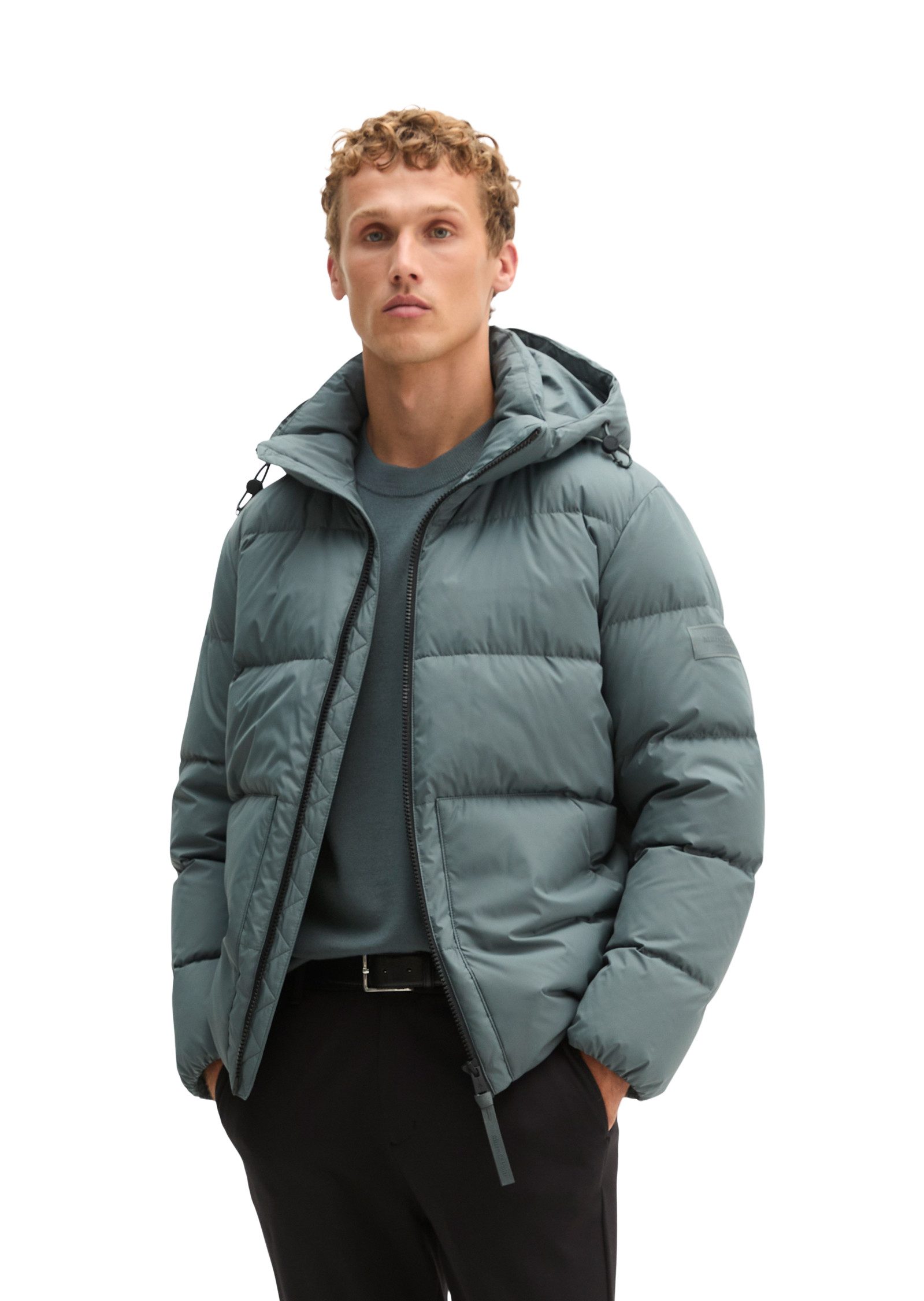 Marc O'Polo Daunenjacke mit weiten-verstellbarem Saum und abnehmbarer Lapuze