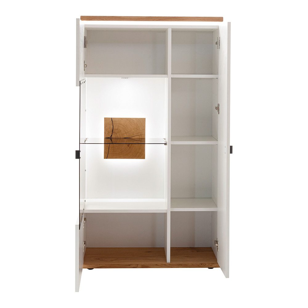 Lomadox Highboard MULLINGAR-05, Vitrinenschrank mit LED-Beleuchtung, günstig online kaufen