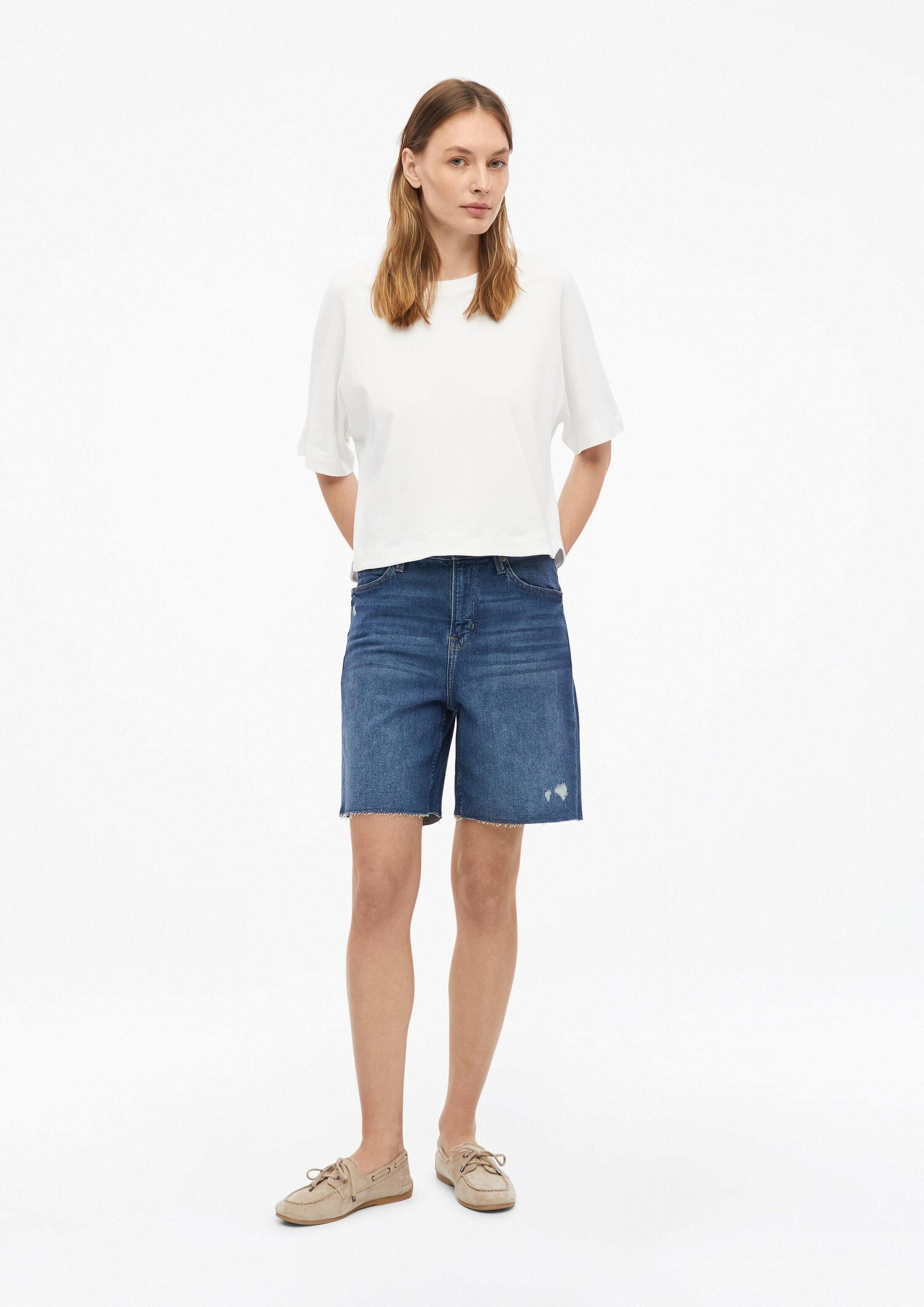 s.Oliver Jeansshorts Jeans-Hose SURI Jeans-Shorts Suri / Regular Fit / High Rise / offener Saum