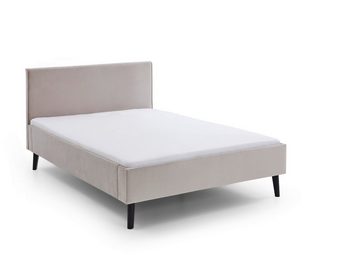 Faizee Möbel Bett [Leira 140x200/180x200] Polsterschlafzimmerbett Eichenholz Stoffbezug