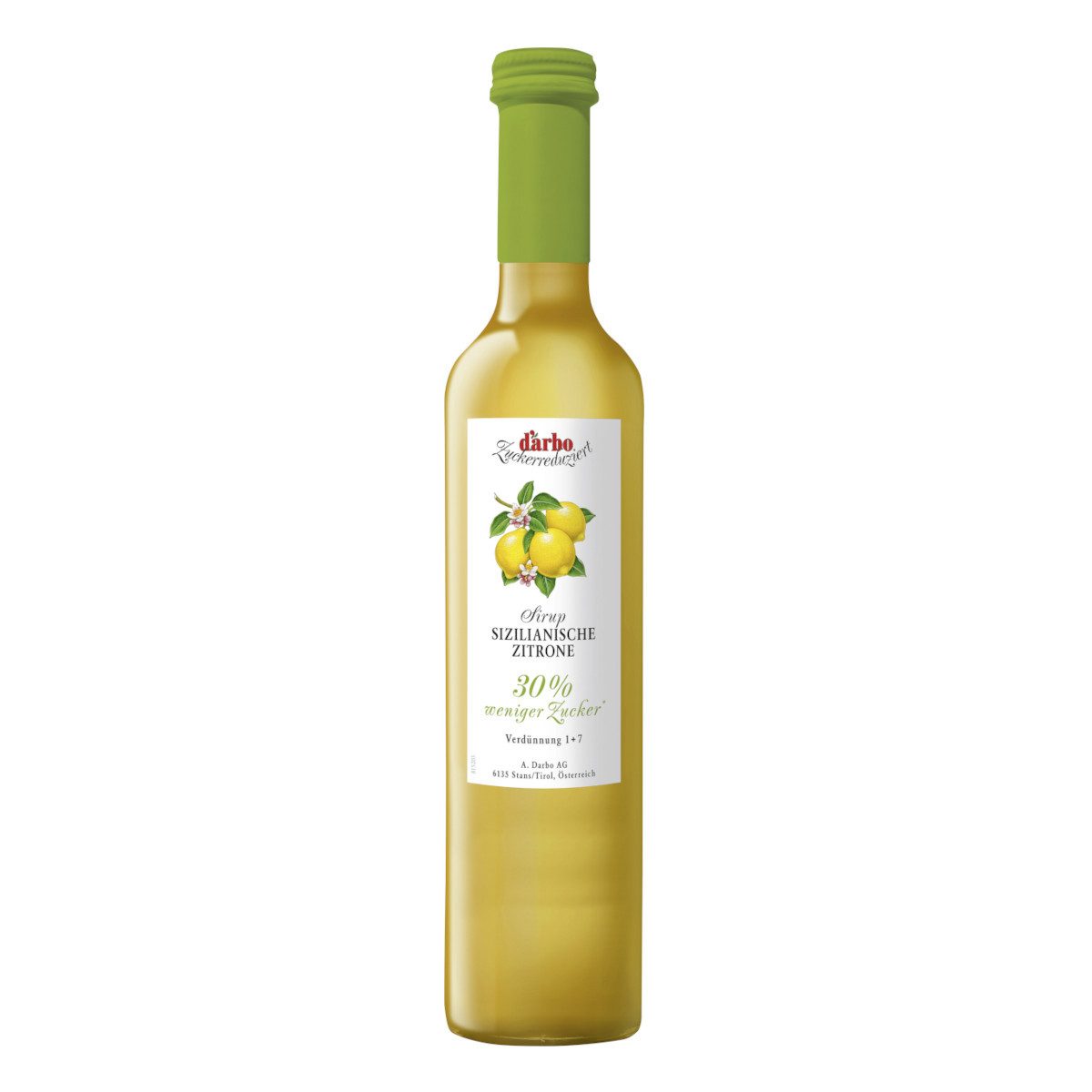 darbo Sirup, Darbo Sirup Sizilianische Zitrone zuckerreduziert säuerlichen 500ml
