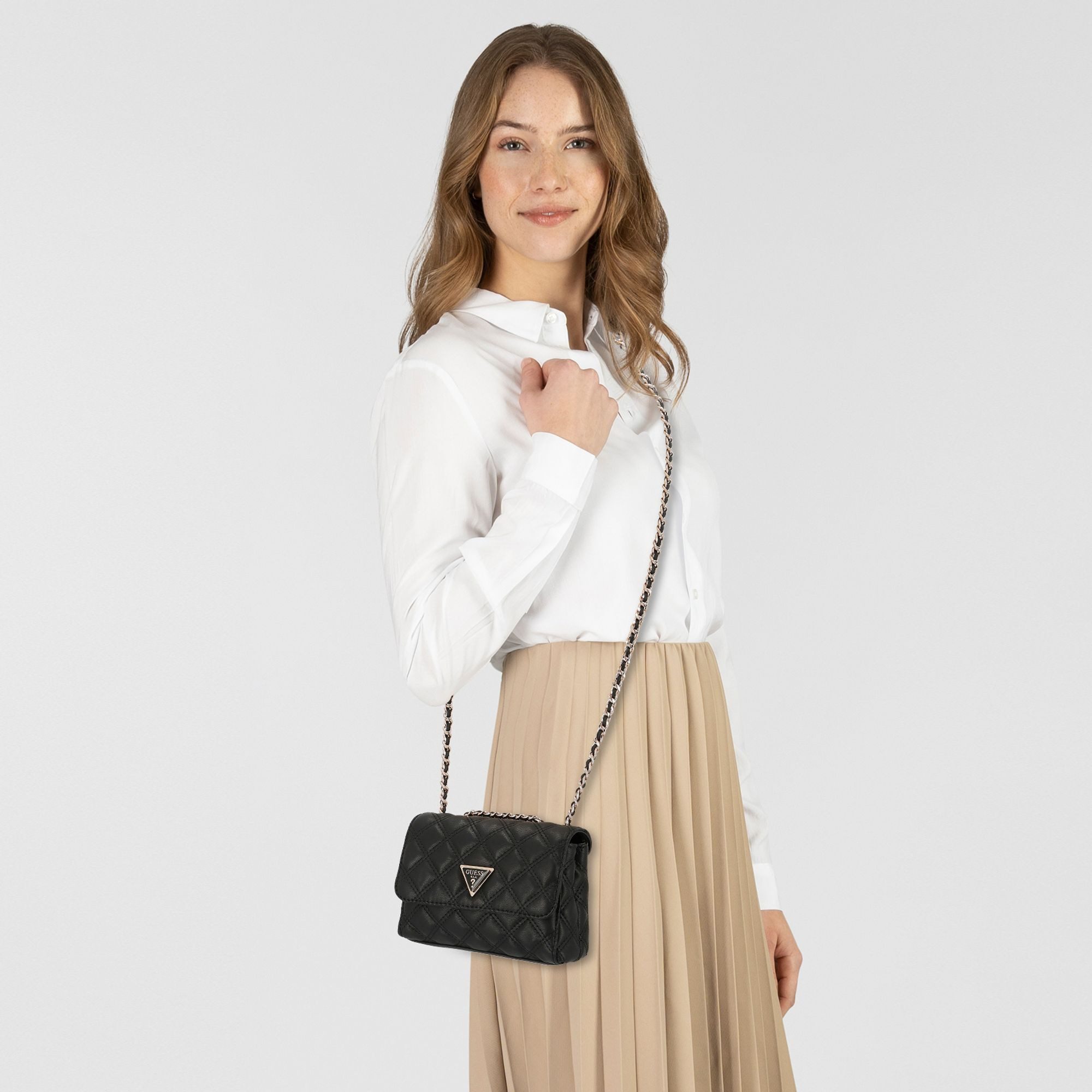 Guess Schultertasche Giully II, Polyurethan günstig online kaufen