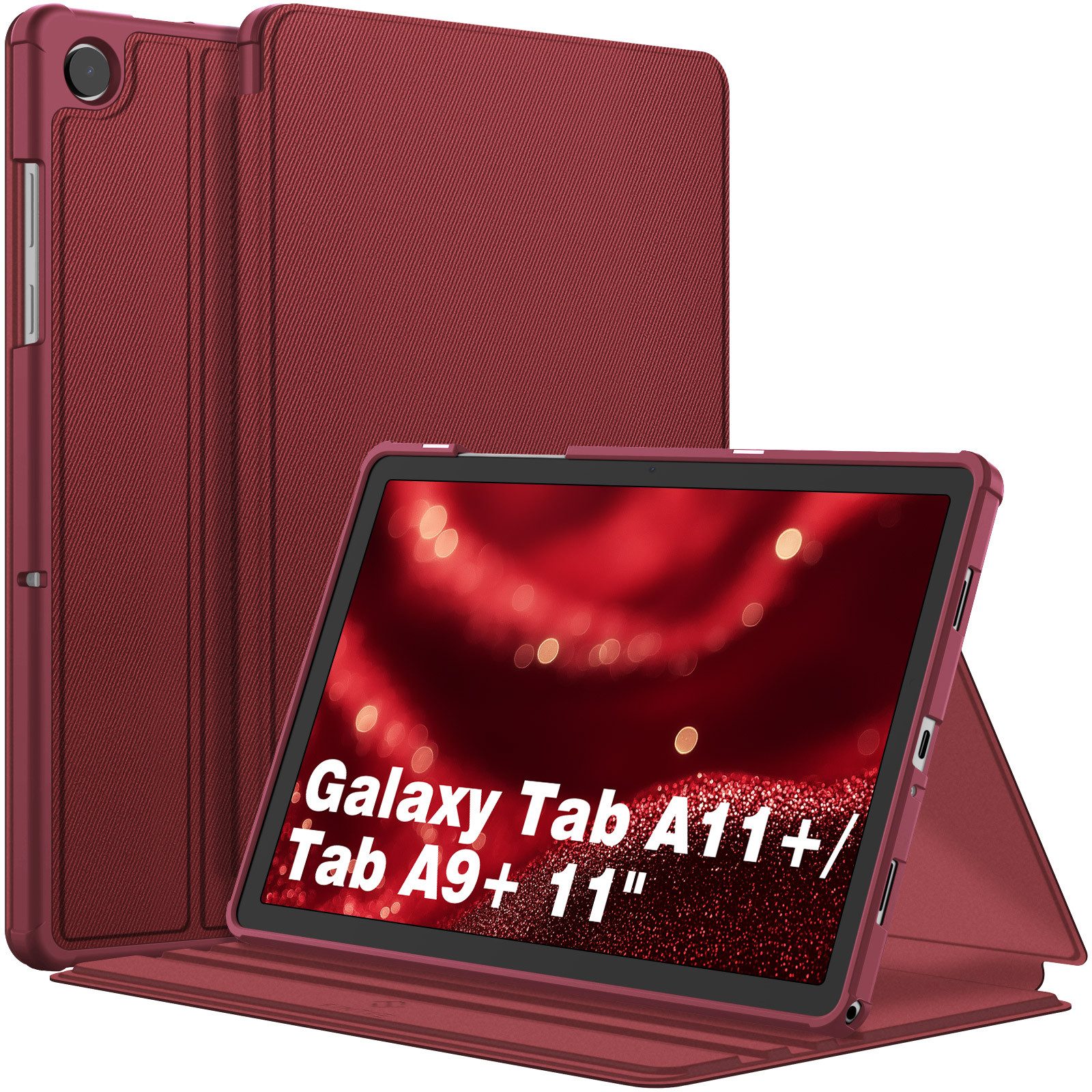 Fintie Tablet-Hülle für Samsung Galaxy Tab A11+ Plus 11" 2025 / Tab A9+ Plus 11 Zoll 2023, Slim TPU Folio Tablet Schutzhülle mit Standfunktion
