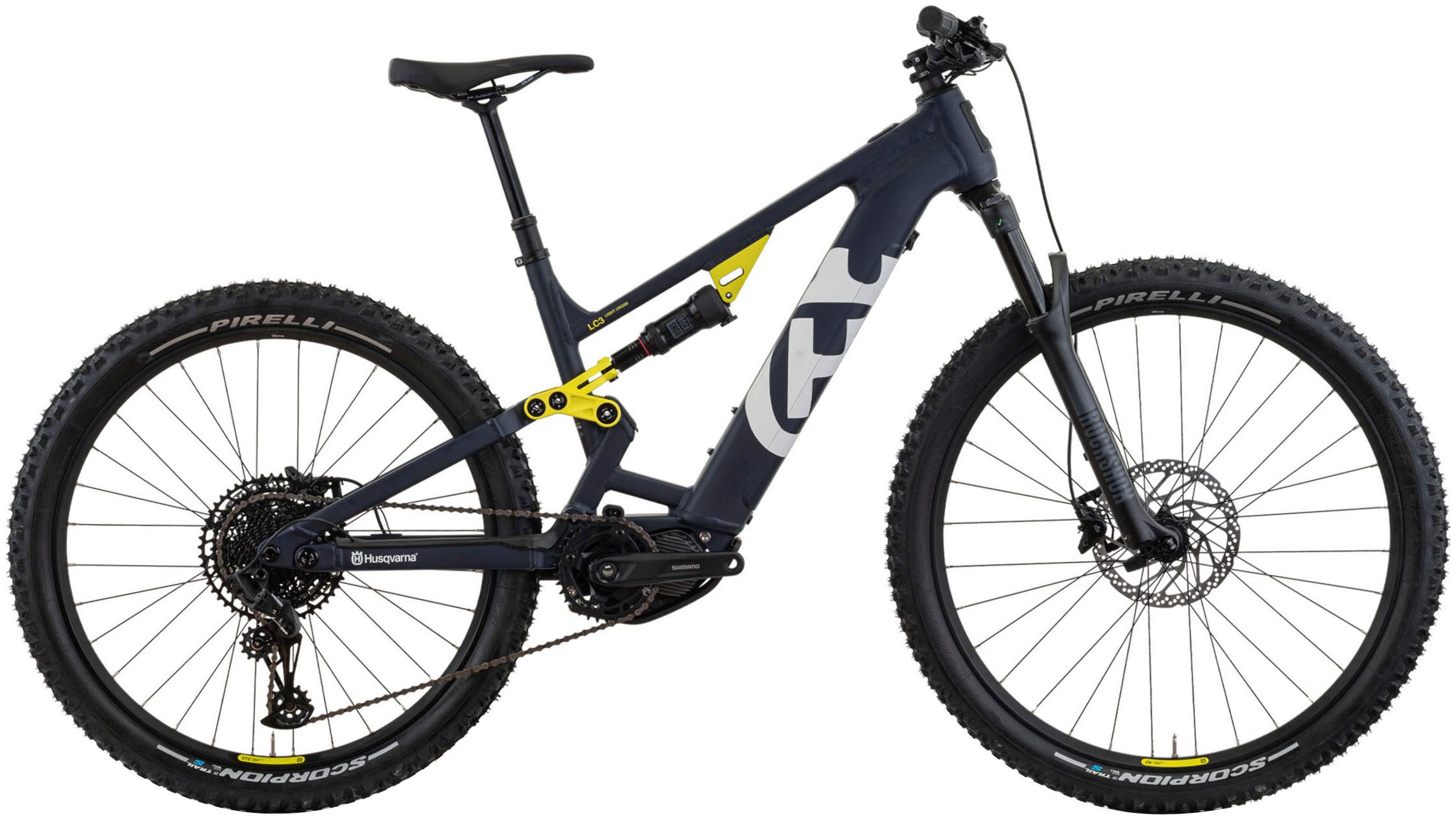 Husqvarna E-BICYCLES E-Bike Husqvarna Light Cross LC3, 12 Gang SRAM SX Eagle, 12-S SRAM SX Eagle, 12-S Schaltwerk, Kettenschaltung, Mittelmotor, (mit Akkuladegerät, mit Akku-Schlüssel), Abfahrtgeeignet, Trailgeeignet, Bikeparkgeeignet