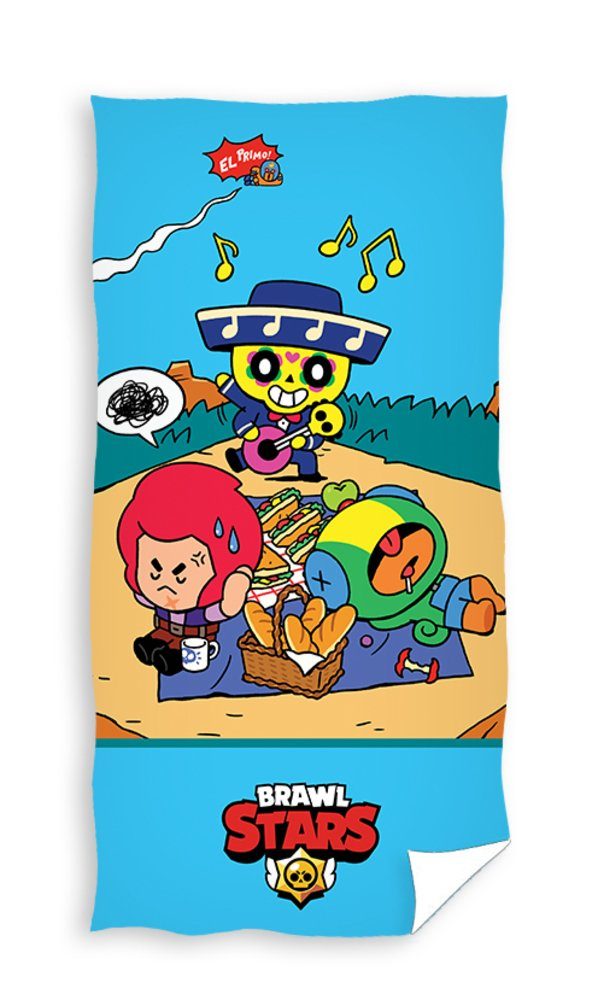 Carbotex Strandtuch Brawl Stars Badetuch Handtuch Strandtuch 70 x 140 cm, bedruckt