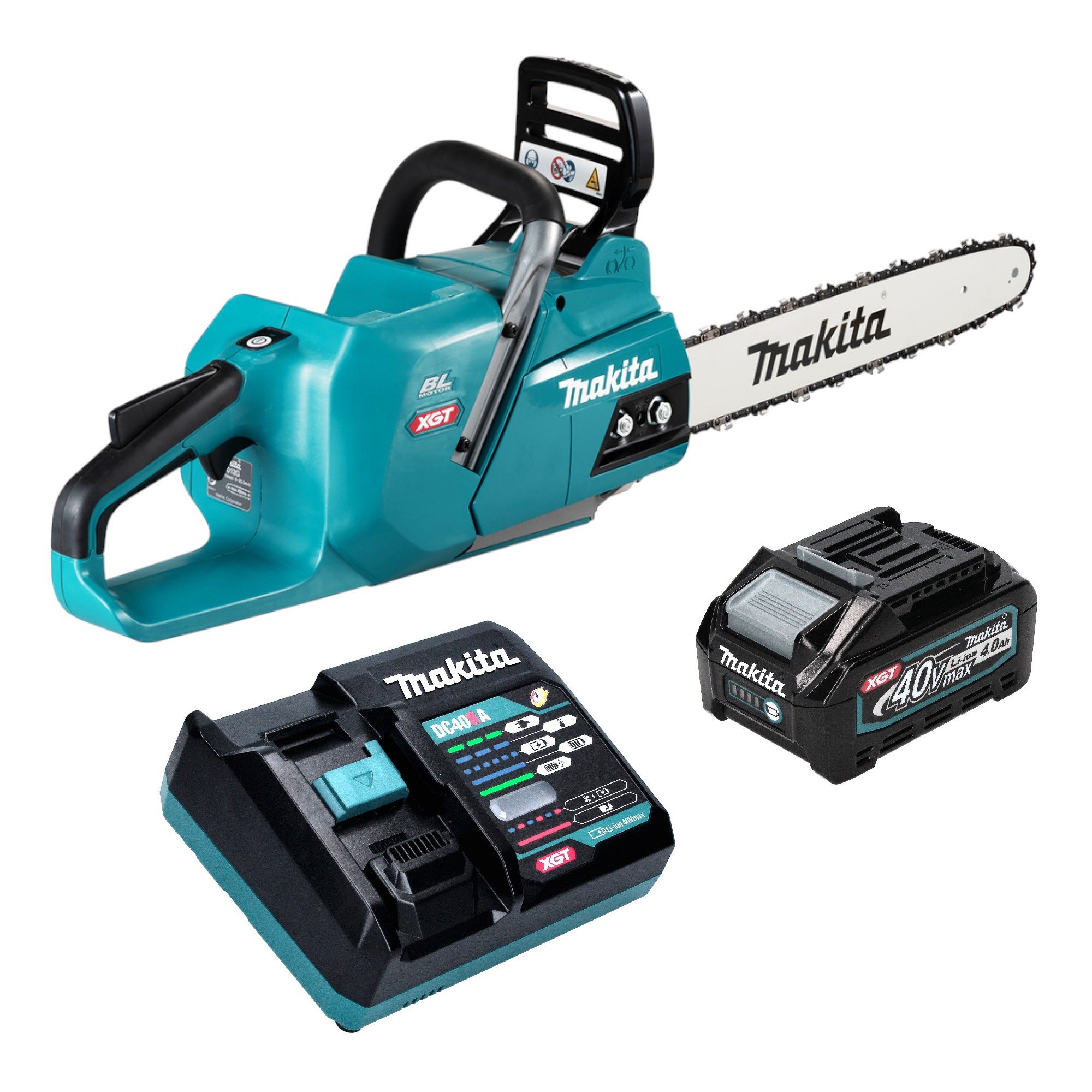 Makita Benzin-Kettensäge UC 012 GM101 Kettensäge 40 V max. 40 cm + 1x Akku 4,0 Ah + Lader