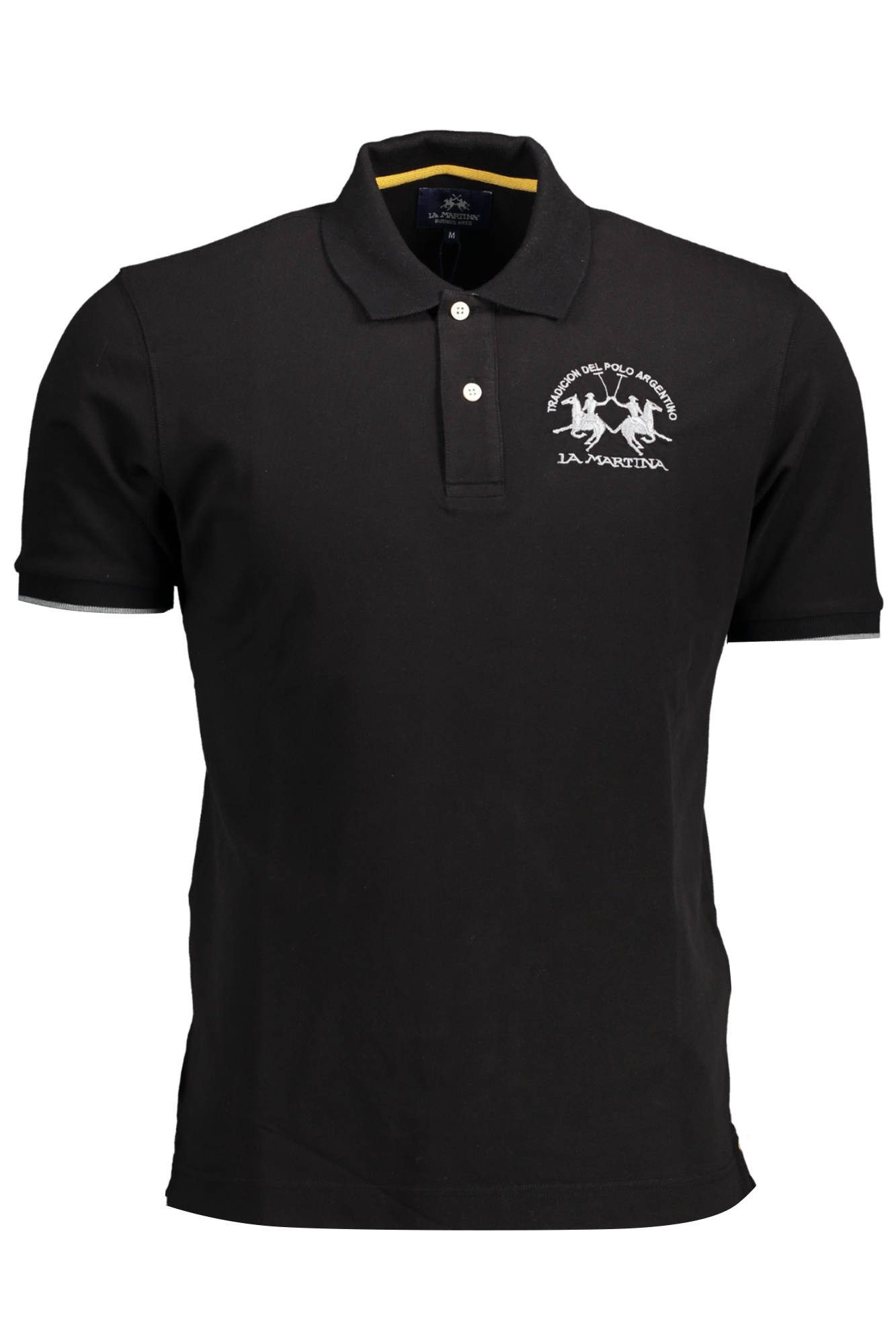 La Martina Poloshirt Herren Poloshirt Schwarz - Regular Fit mit